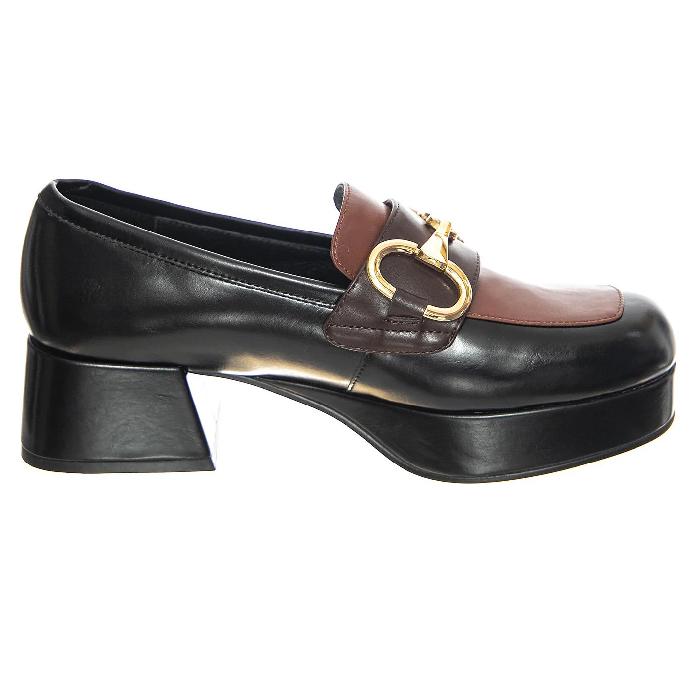 W' Student-2 Black / Brown Combo Loafer - Image 2