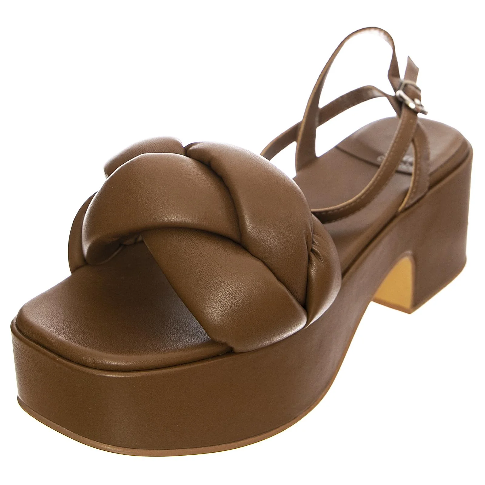 Womens Braided Brown Sandals