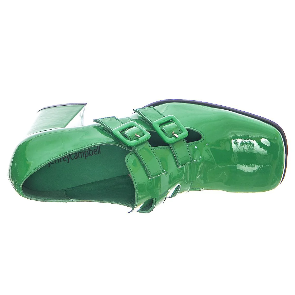 Womens Chique Green Sandals - Image 6