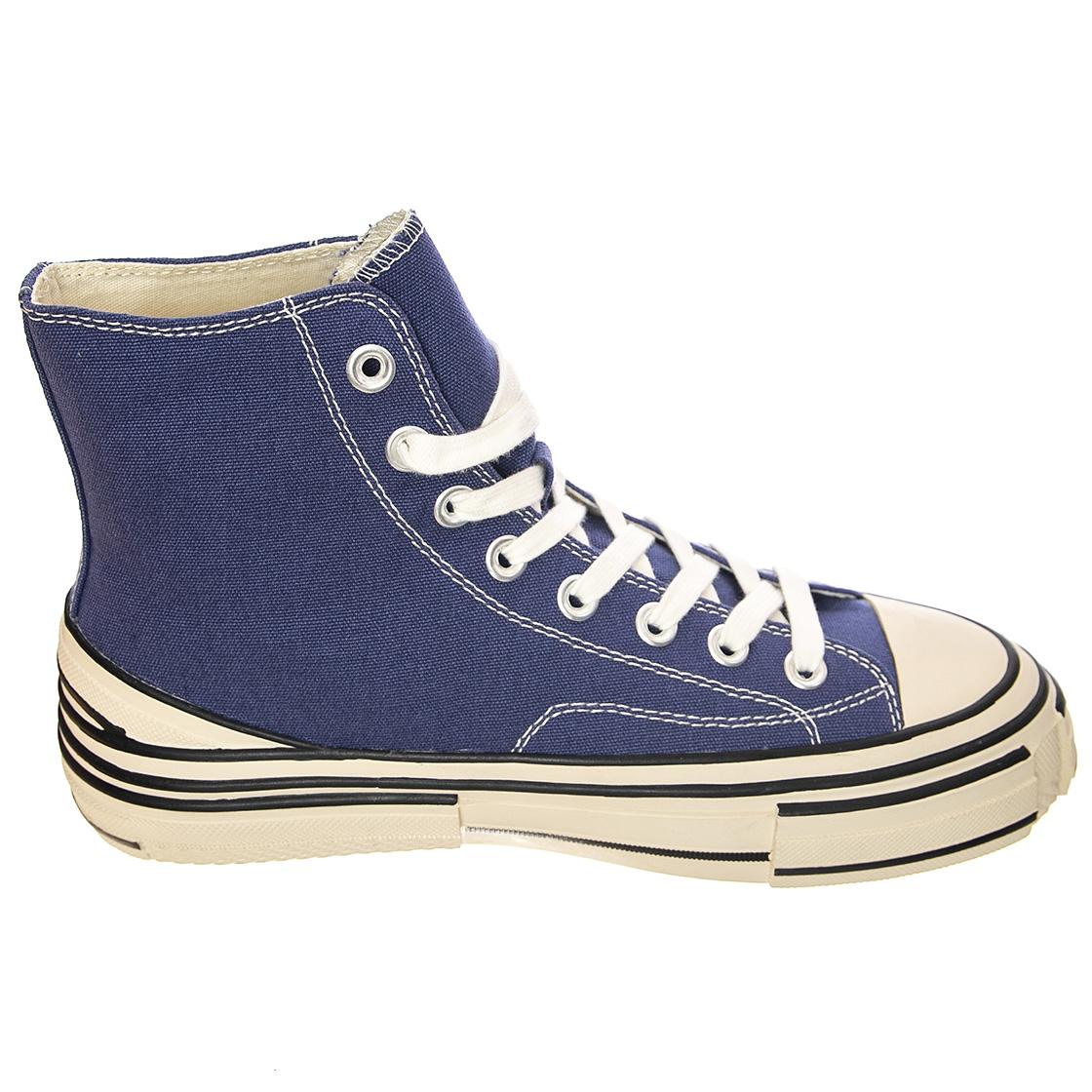 Endorphin-Hi Canvas - Women's High-Top Lace-Up Shoes Blue / Navy Women JEFFREY CAMPBELL - Image 2