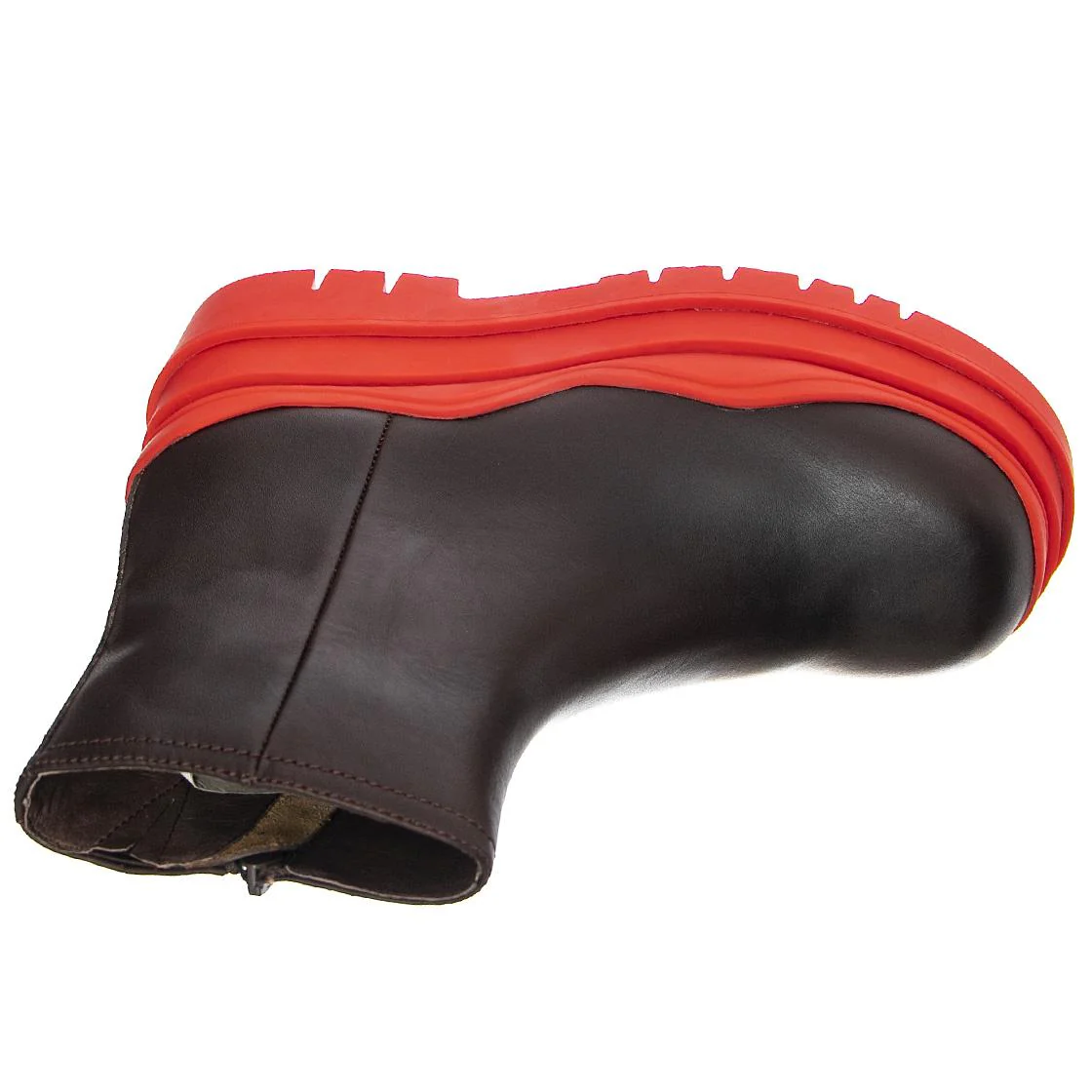 Womens Loading Brown Ankle Boots - Image 6