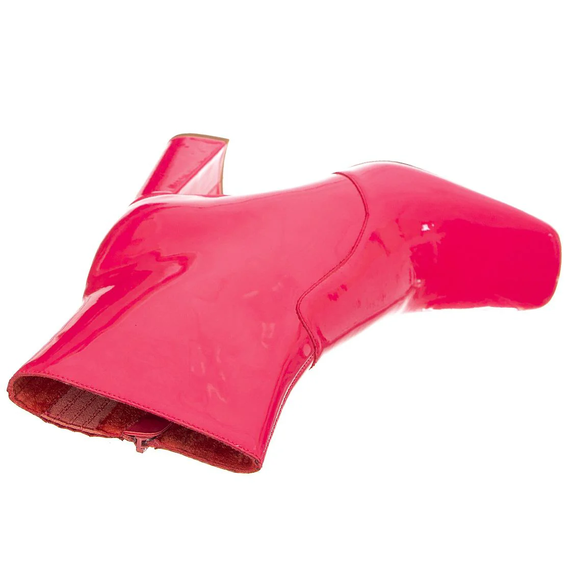 Womens Patti Pink Ankle Boots - Image 6