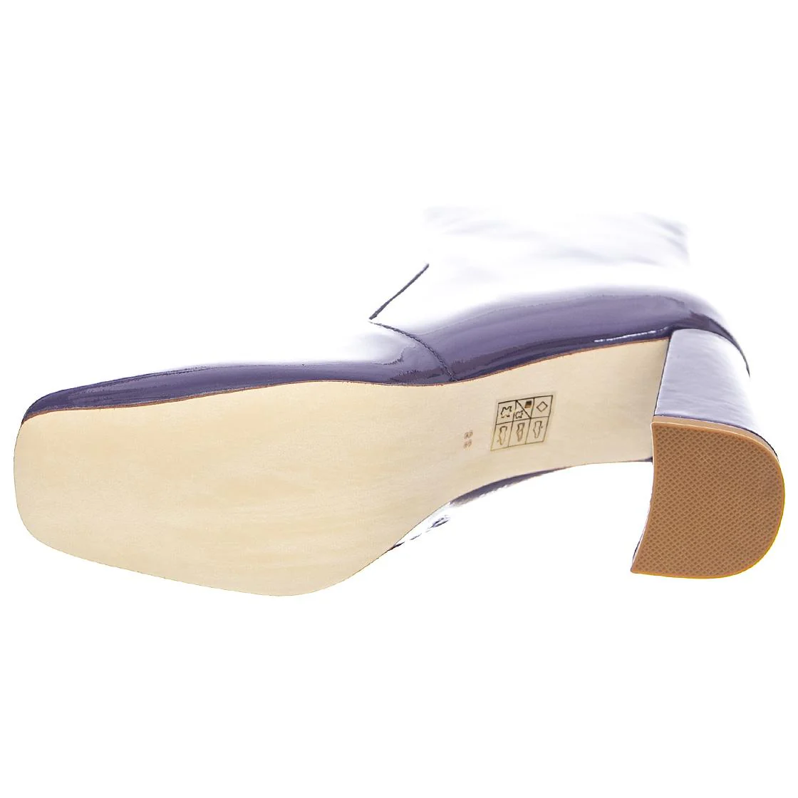 Womens Patti Purple Ankle Boots - Image 5