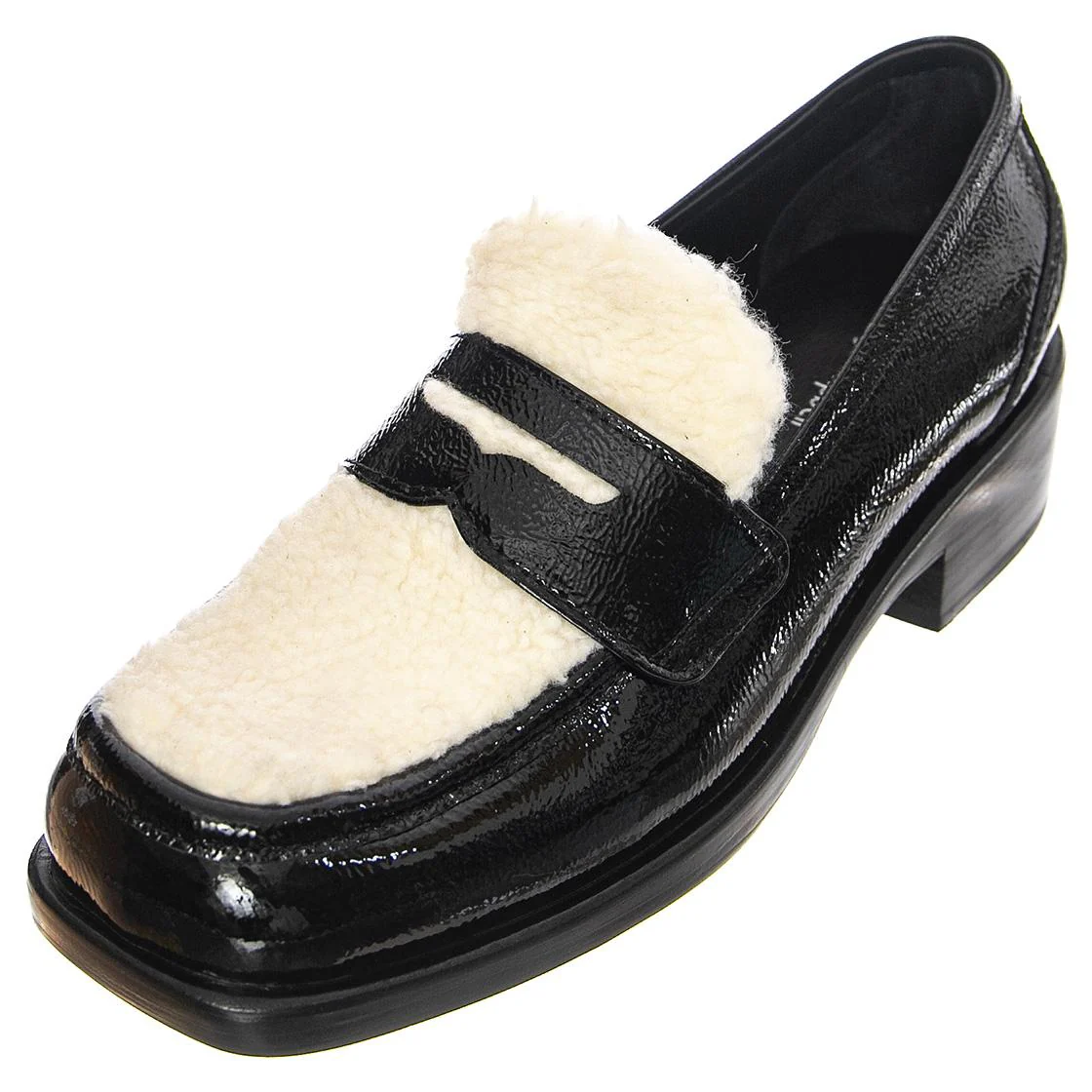 Sorbonne-F - Women's Black / White / Ivory Loafers JEFFREY CAMPBELL