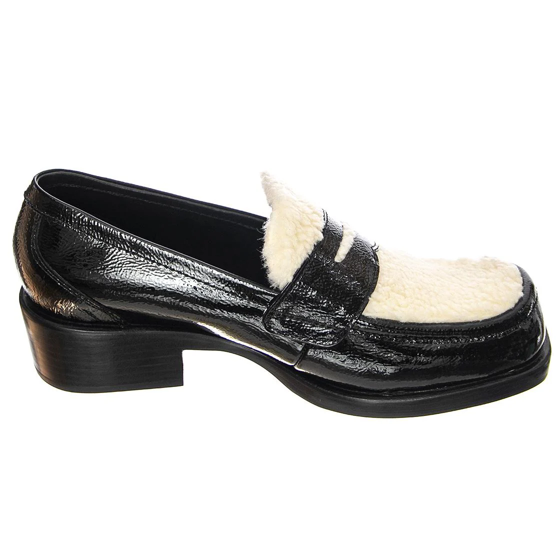 Sorbonne-F - Women's Black / White / Ivory Loafers JEFFREY CAMPBELL - Image 2