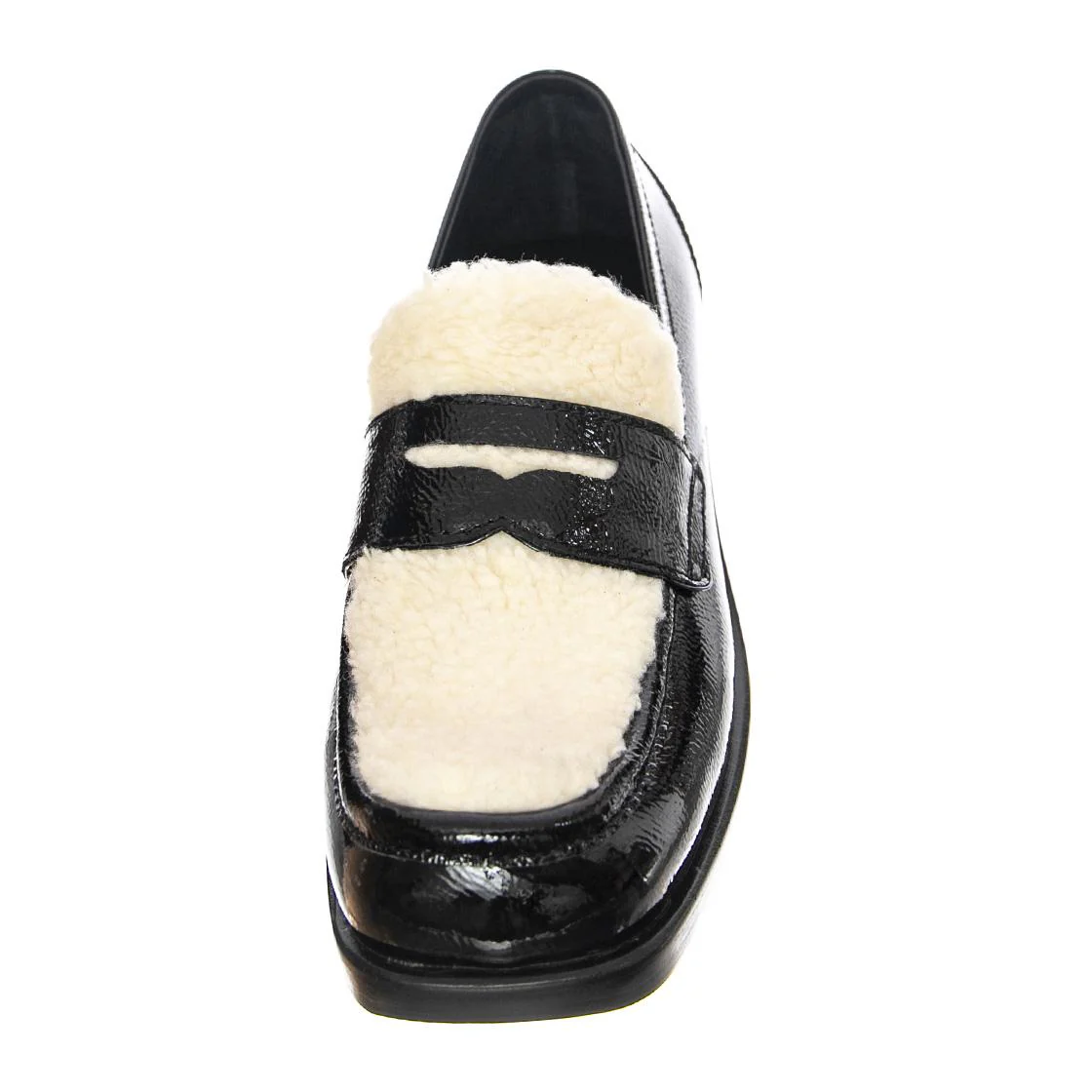 Sorbonne-F - Women's Black / White / Ivory Loafers JEFFREY CAMPBELL - Image 3