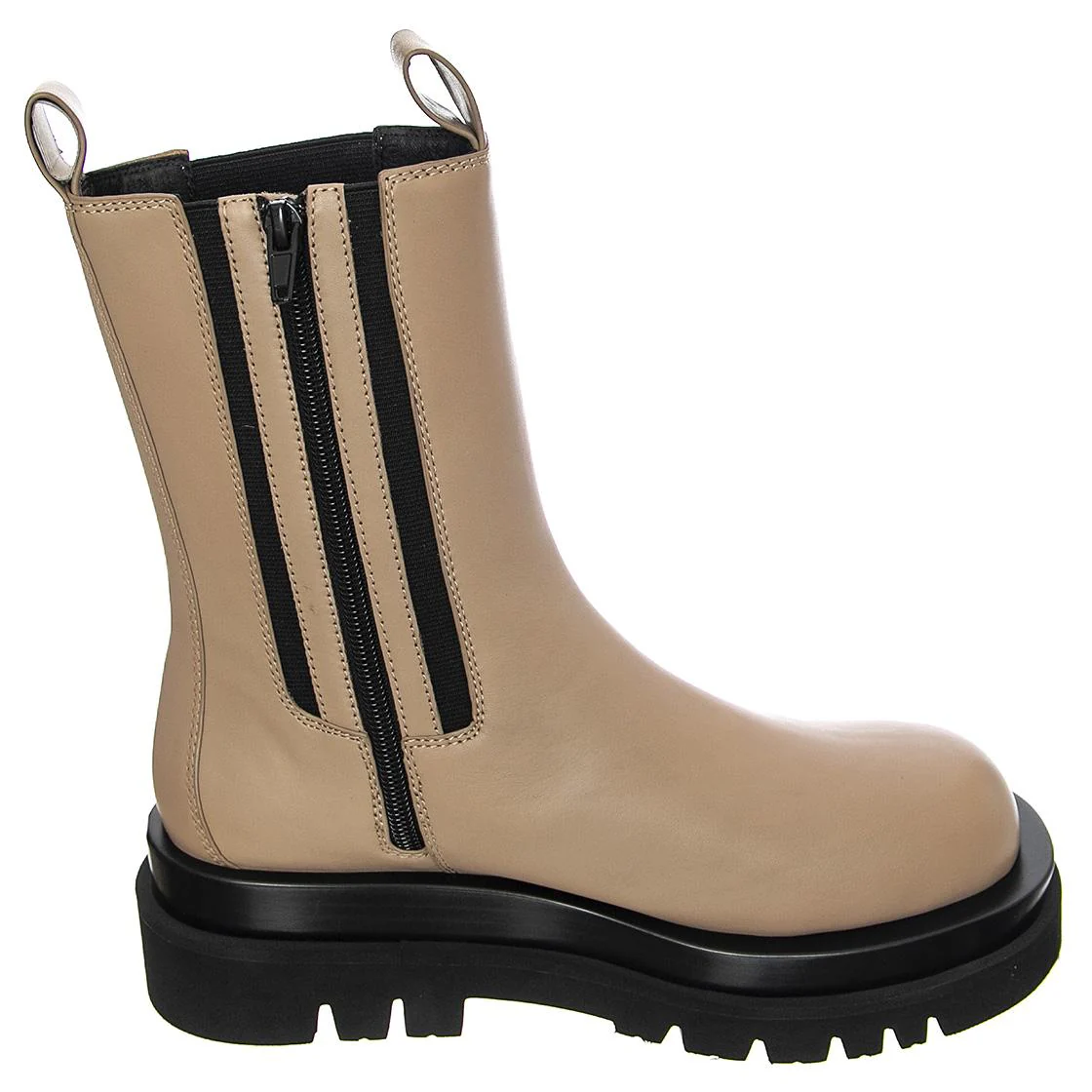 Womens Tanked Dark Nude Boots - Image 2