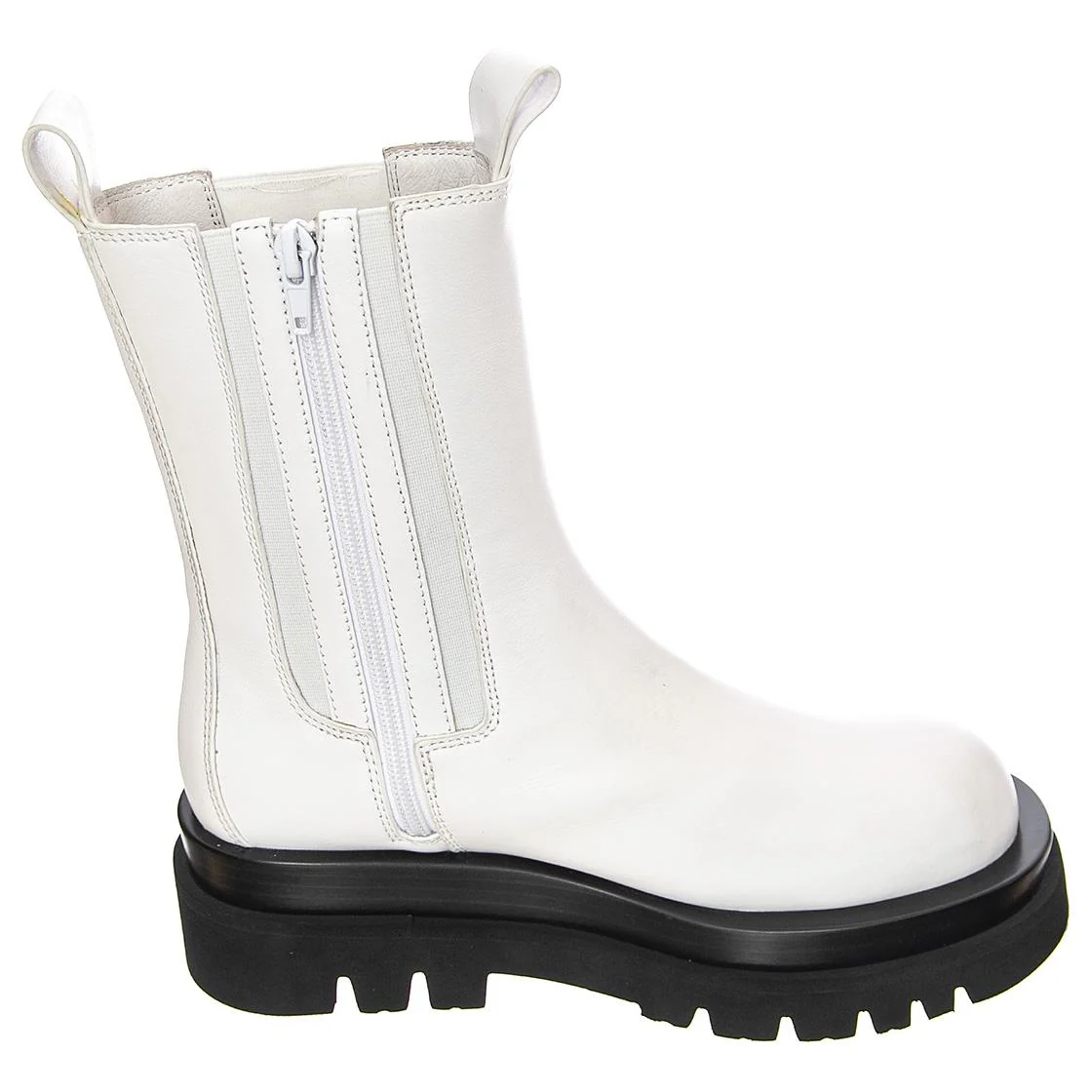 Womens Tanked Ice White Boots - Image 2