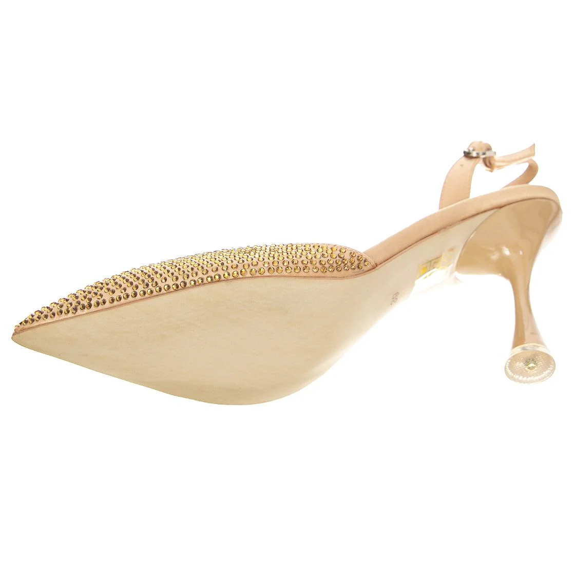Womens Zivote Beige Fabric Sandals - Image 5