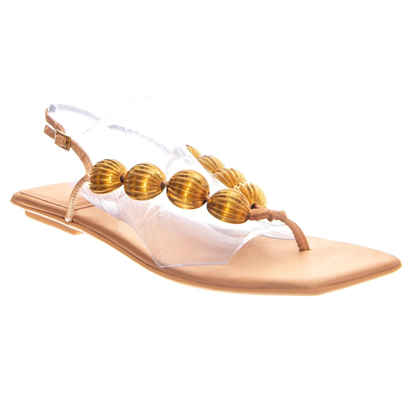YUCATAN BEIGE SATIN GOLD - Women's Beige Sandal Women JEFFREY CAMPBELL - Image 2