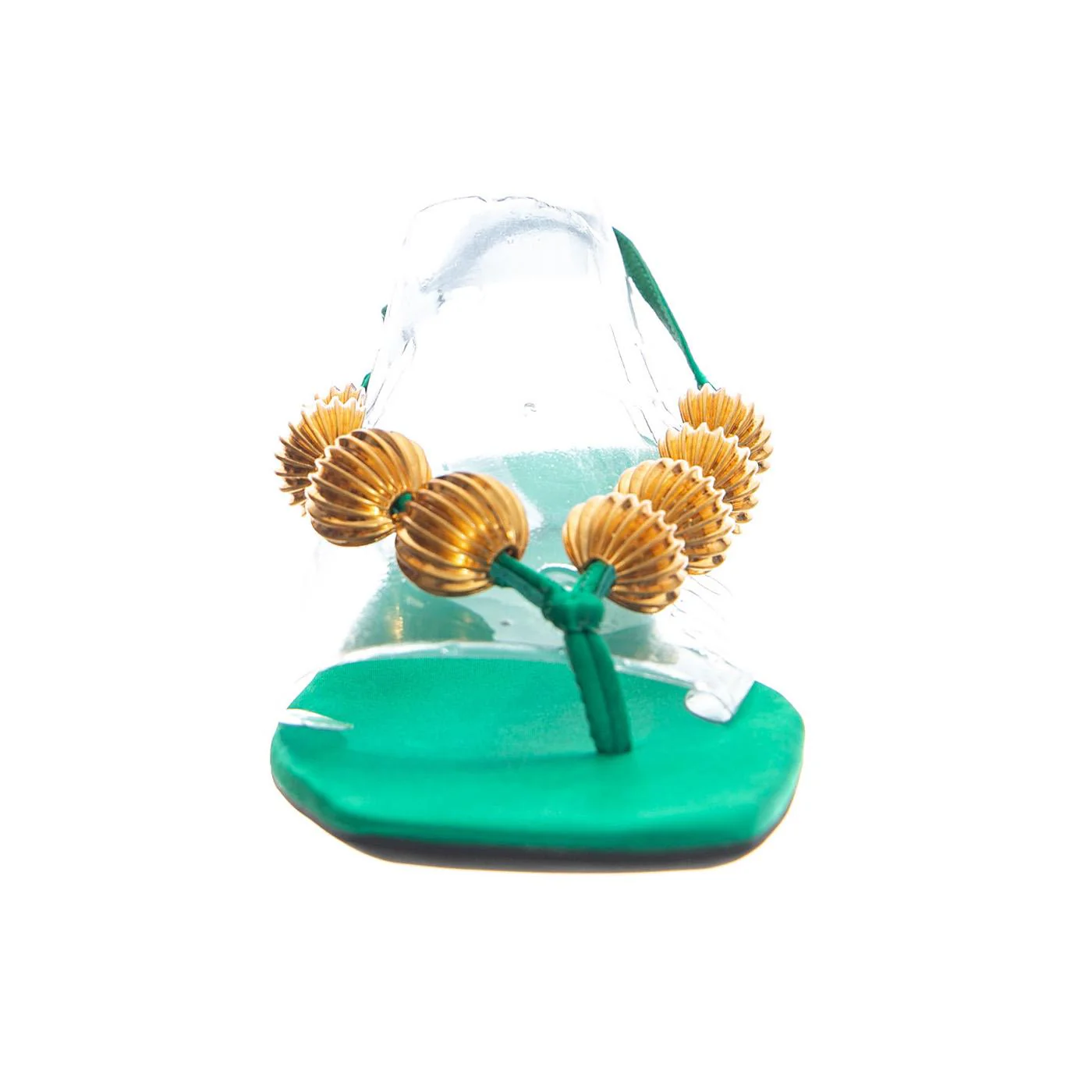 YUCATAN GREEN SATIN GOLD - Women's Green Sandal JEFFREY CAMPBELL - Image 3