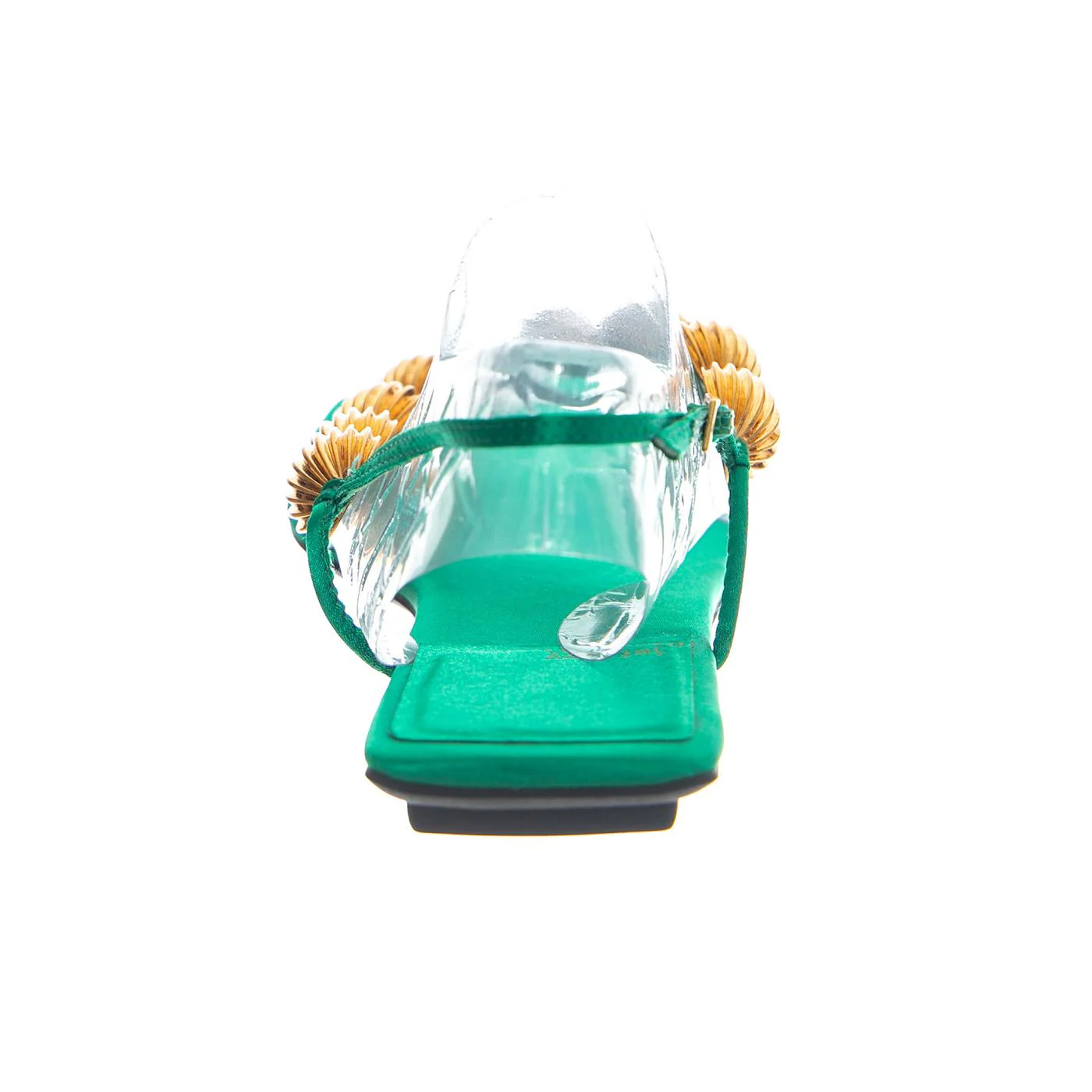 YUCATAN GREEN SATIN GOLD - Women's Green Sandal JEFFREY CAMPBELL - Image 4