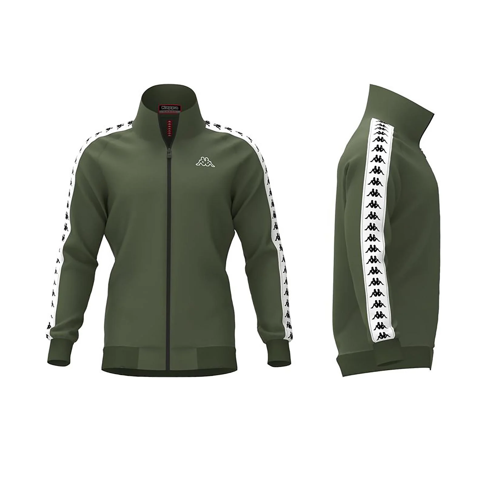 BANDA ANNISTON SLIM Green Military-White