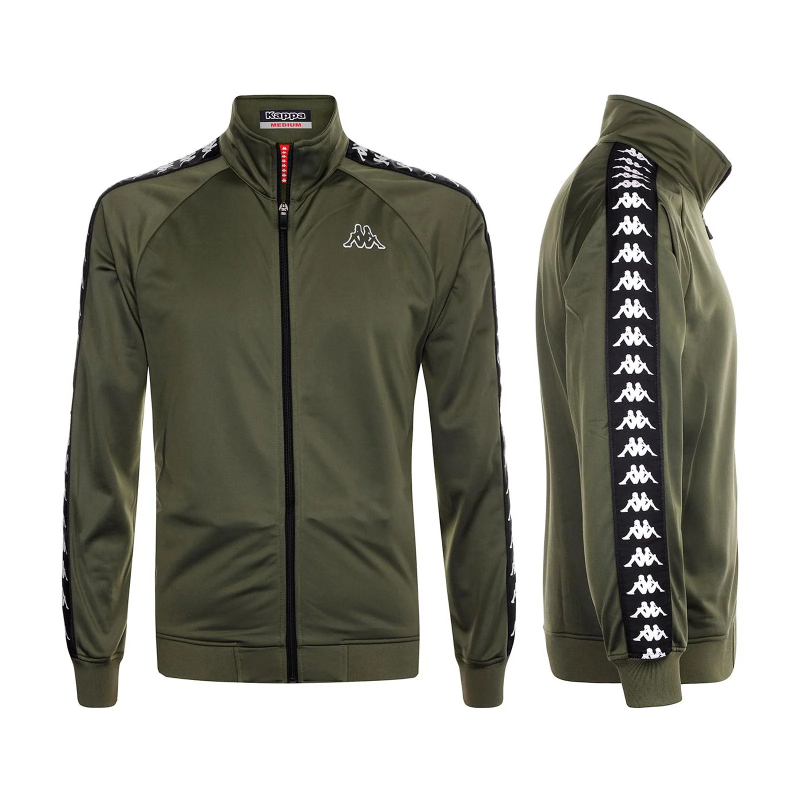 BANDA ANNISTON SLIM Maglia felpata Green Cypress-Black
