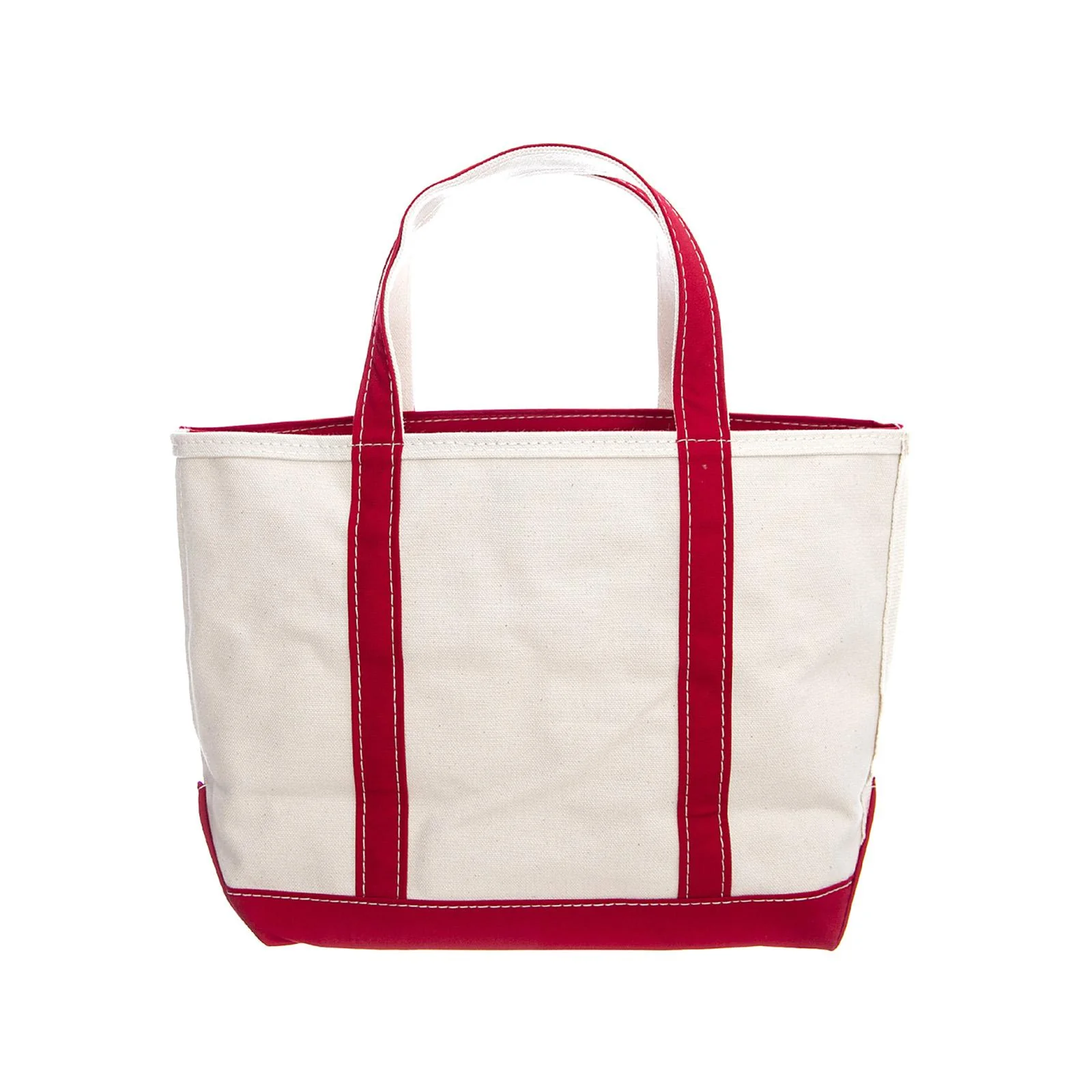 Zip-Top Boat & Tote Small - Red Trim - White / Red Bag L.L.BEAN ACCESSORIES - Image 2
