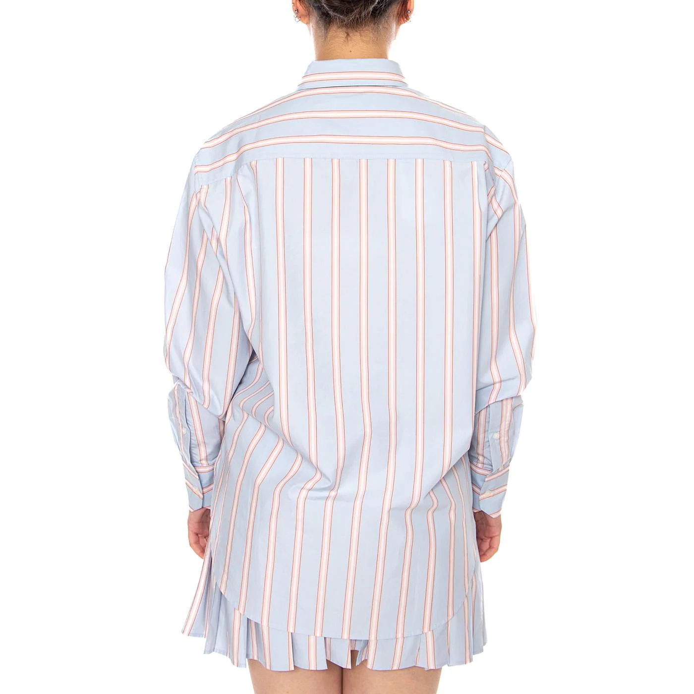 CAMICIA M/L BLU MULTICOLOR - Camicia Donna Blu Donna LACOSTE - Image 3