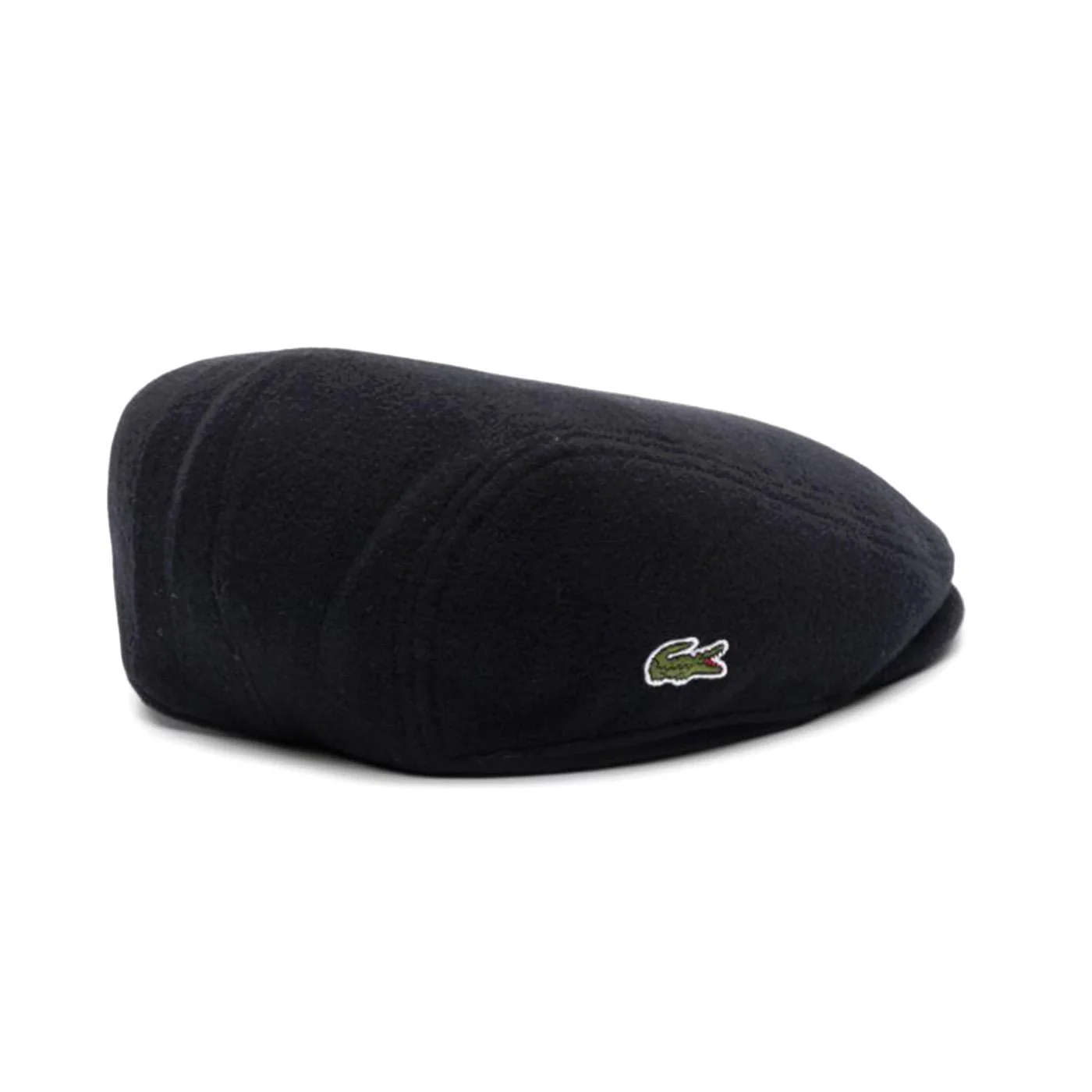 Cap 031 -- Black Lacoste Flat Cap LACOSTE ACCESSORIES - Image 2