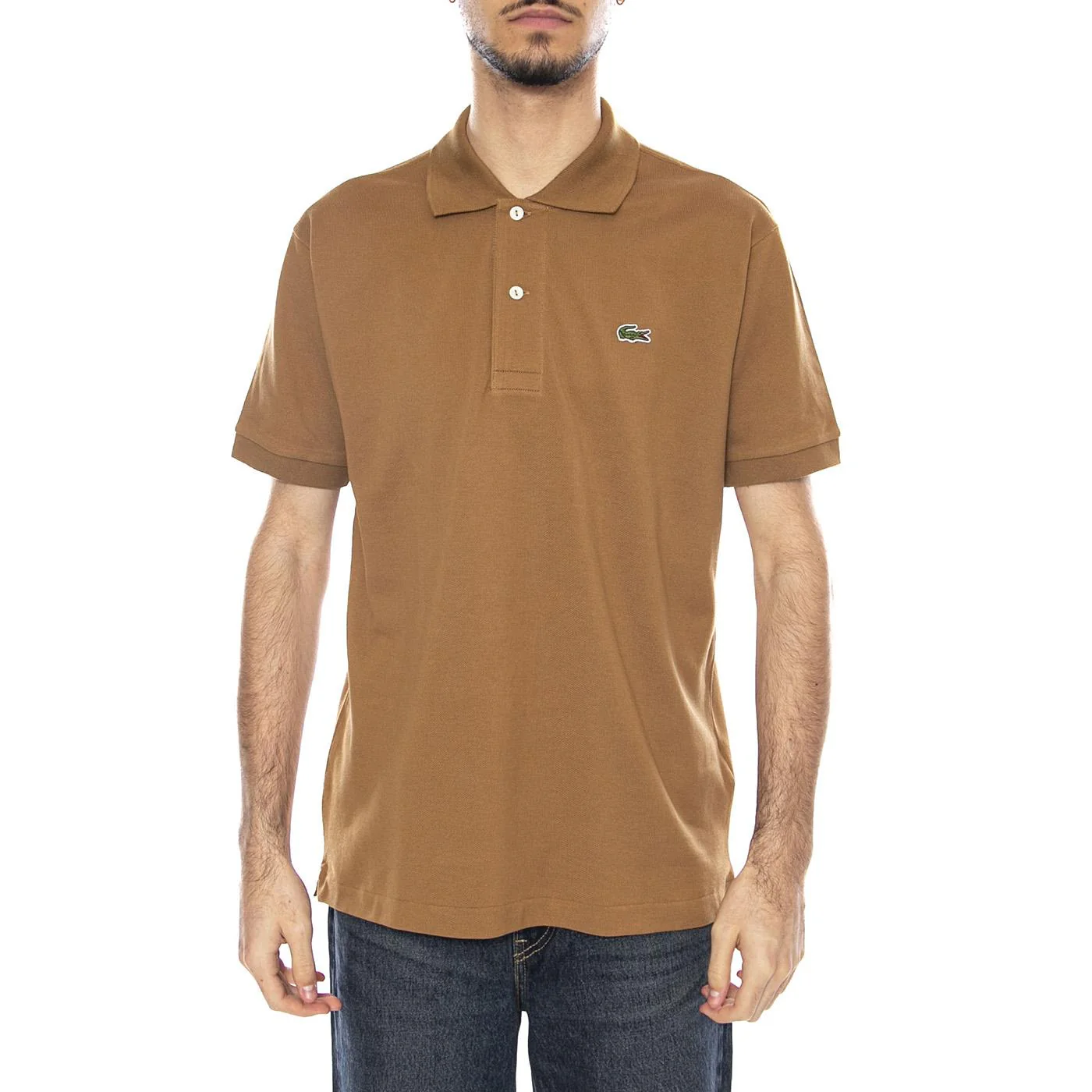 DPC Polo Lacoste -- Men's Brown Polo Shirt LACOSTE - Image 2