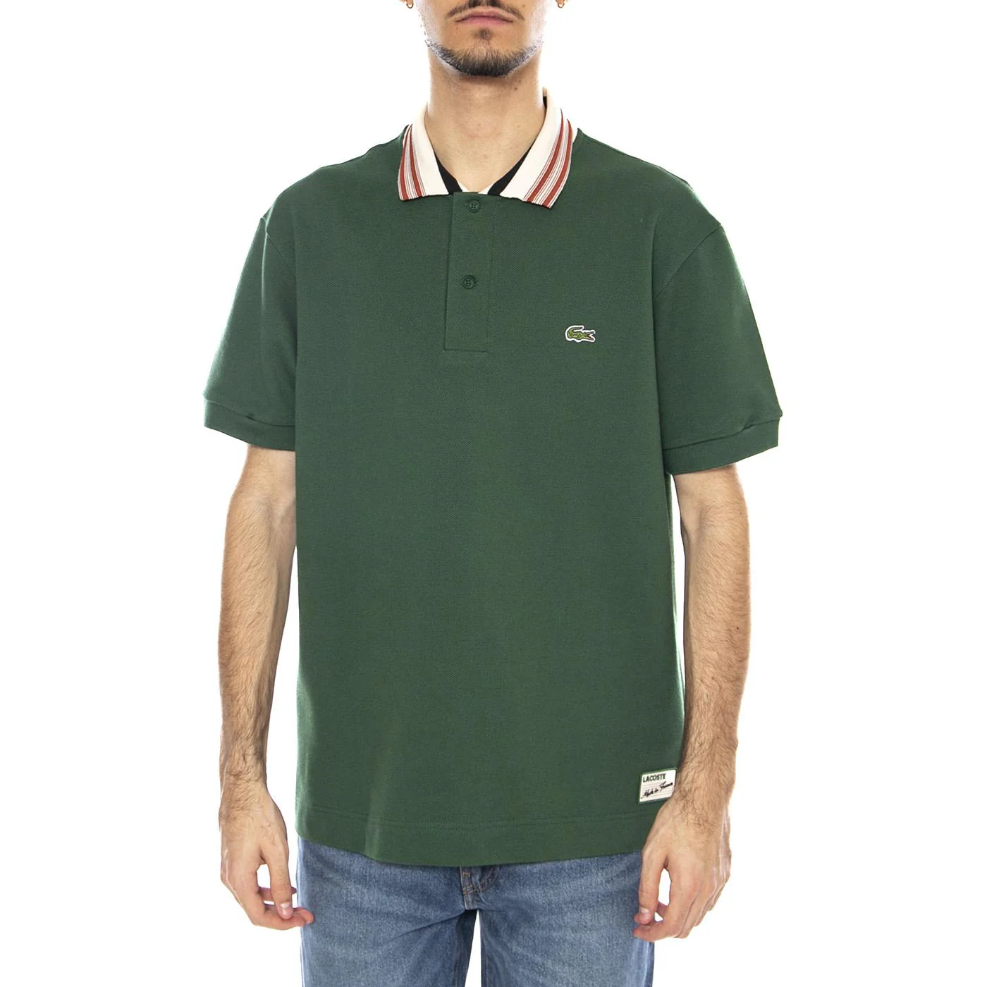 Men's Polo Shirt M/C 132 Green -- Men's Polo Shirt Green Men's LACOSTE - Image 2