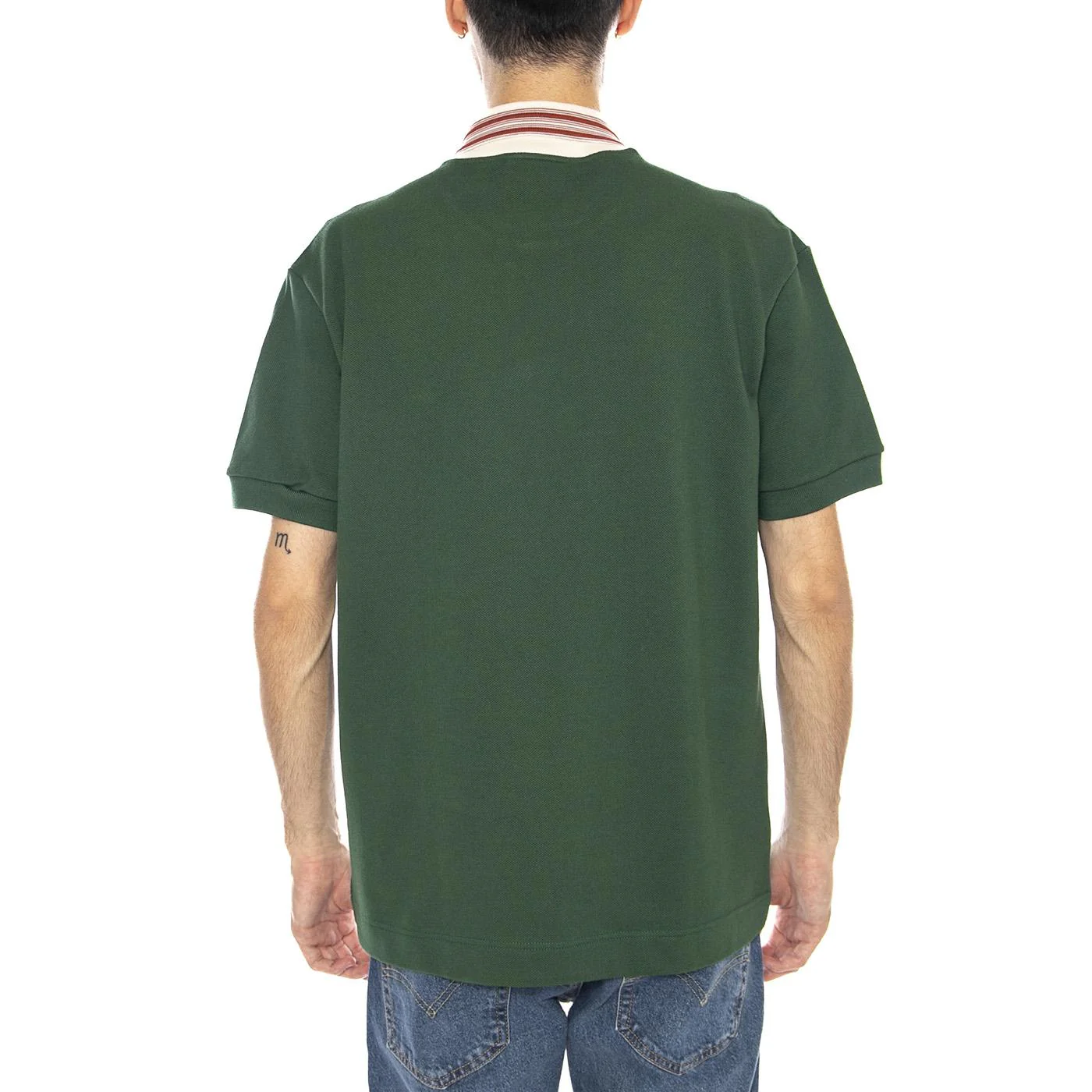 Men's Polo Shirt M/C 132 Green -- Men's Polo Shirt Green Men's LACOSTE - Image 3