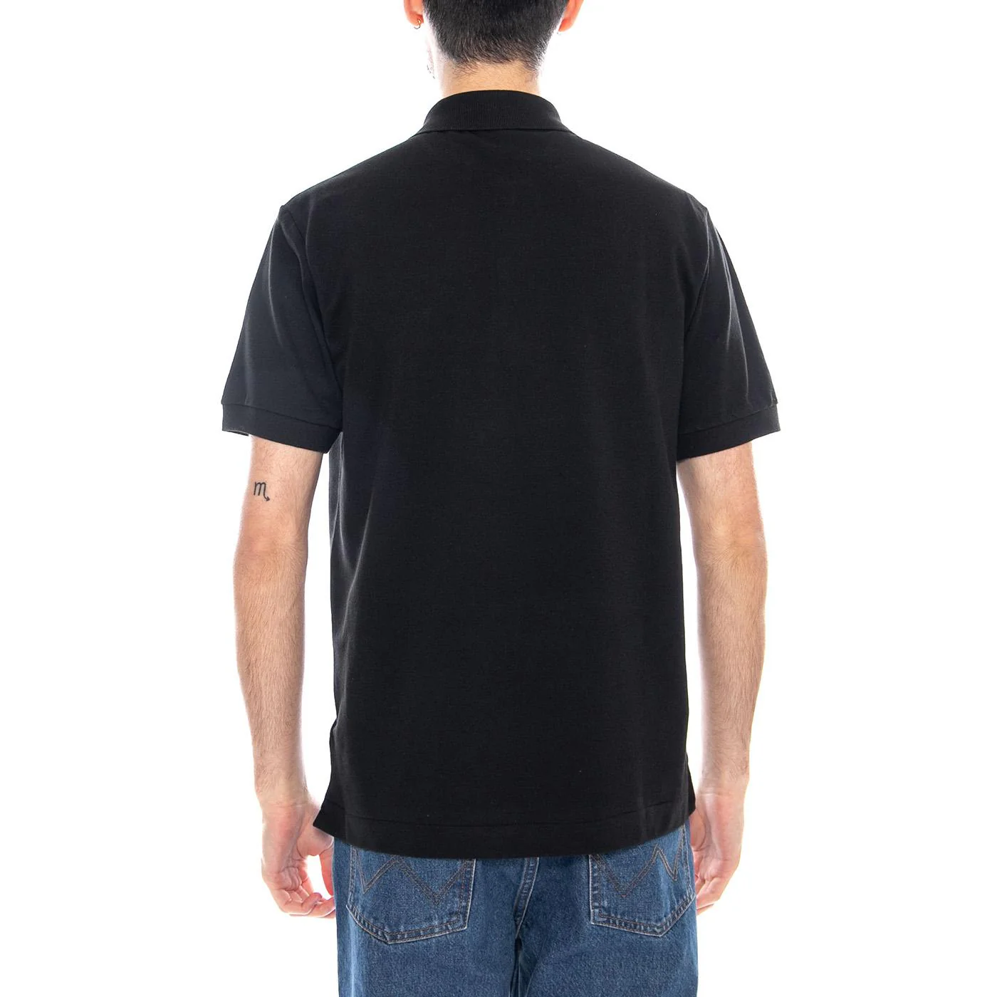 Men's Lacoste Polo Shirt with Logo - Black - Image 3