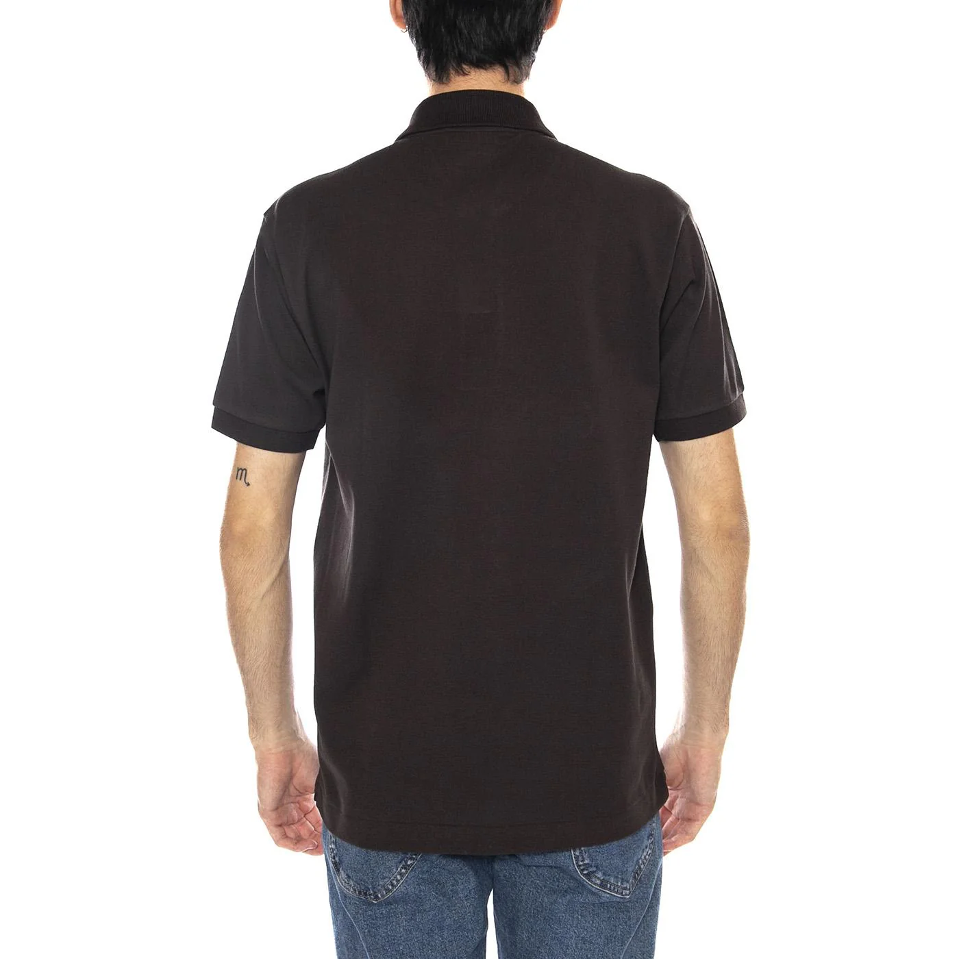 S/S SKB Black Polo Shirt - Men's Brown Polo Shirt Men LACOSTE - Image 3