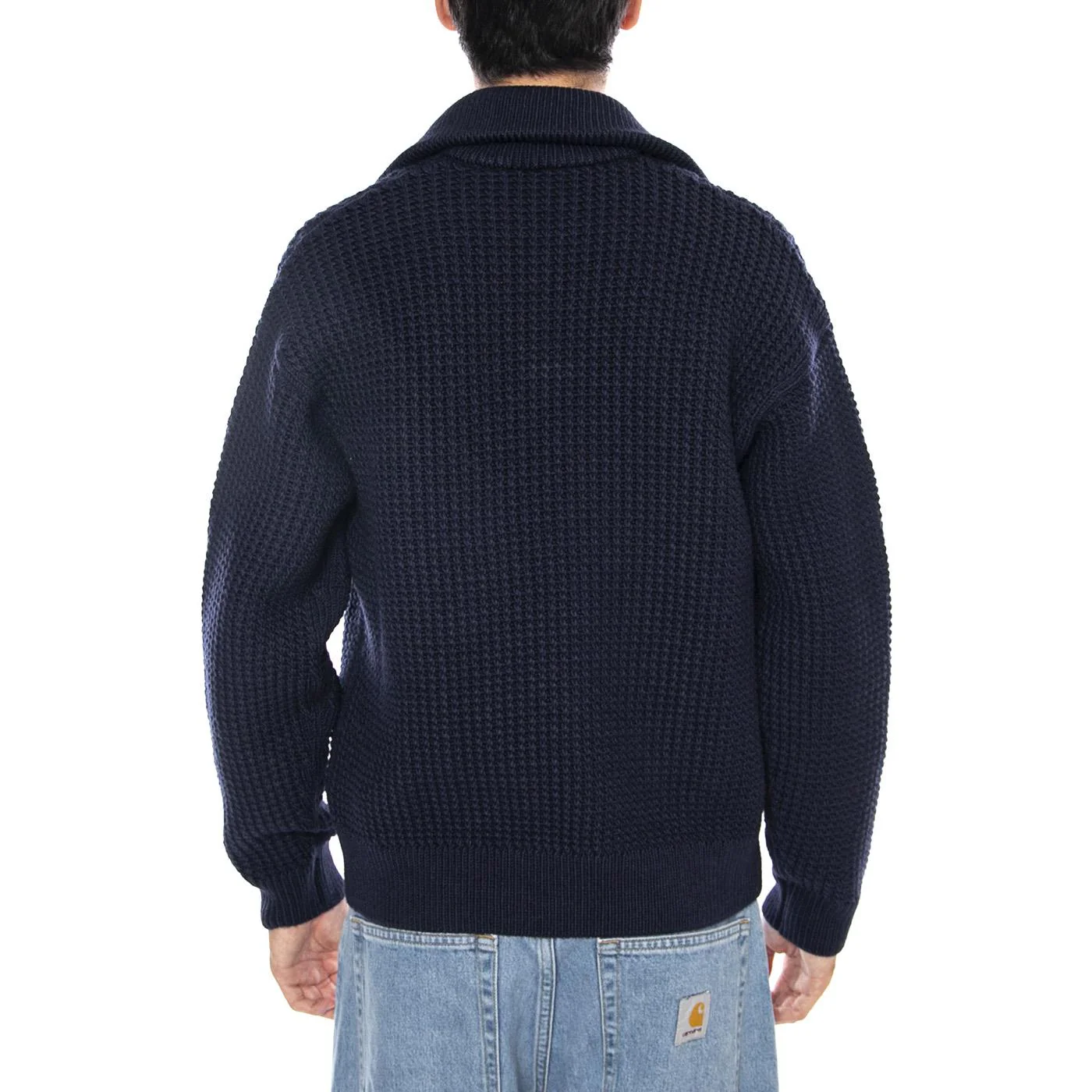 PULLOVER 166 Blue Navy - Men's Turtleneck Sweater Navy Blue Men's LACOSTE - Image 3