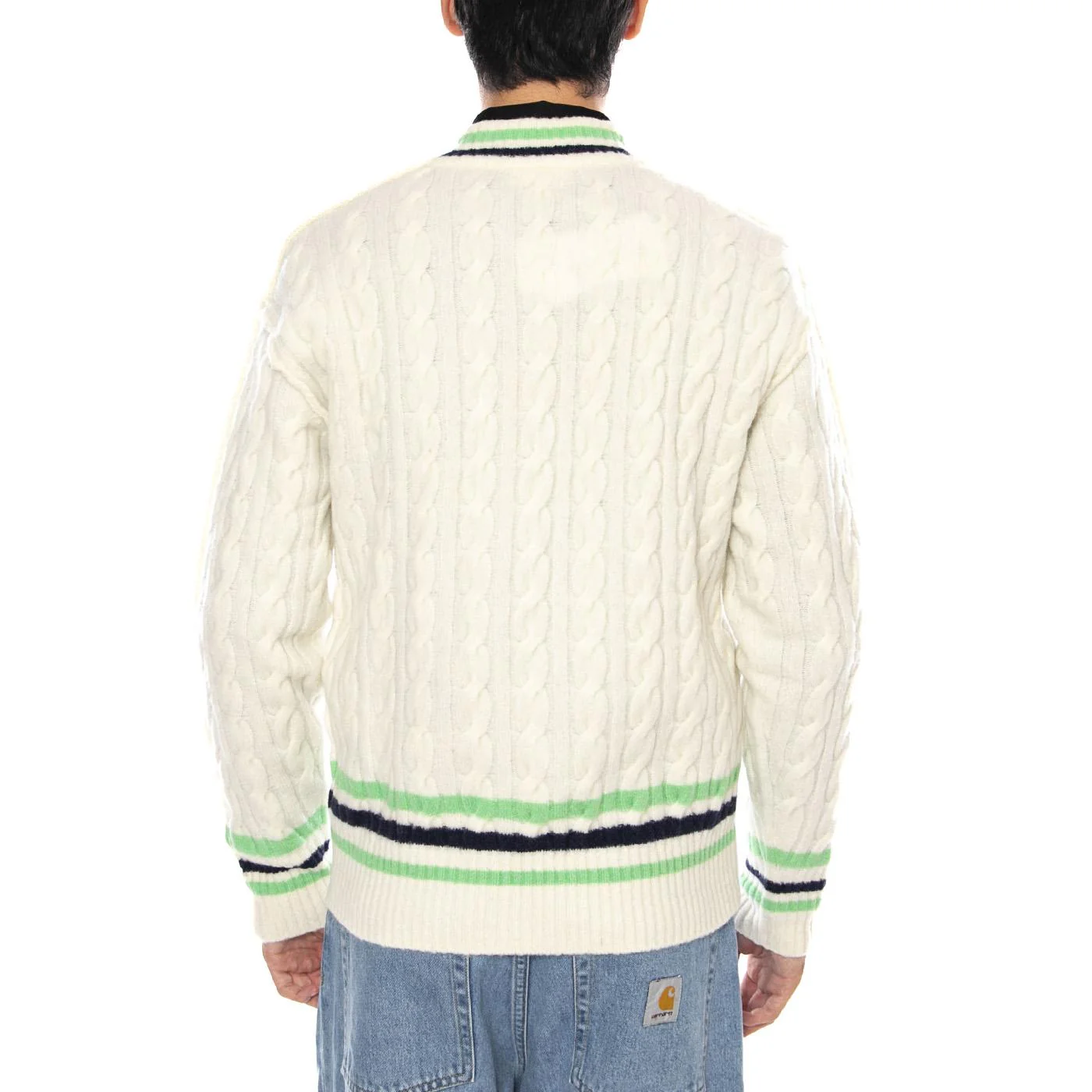 PULLOVER 9II White - Men's V-Neck Sweater White Men's LACOSTE - Image 3
