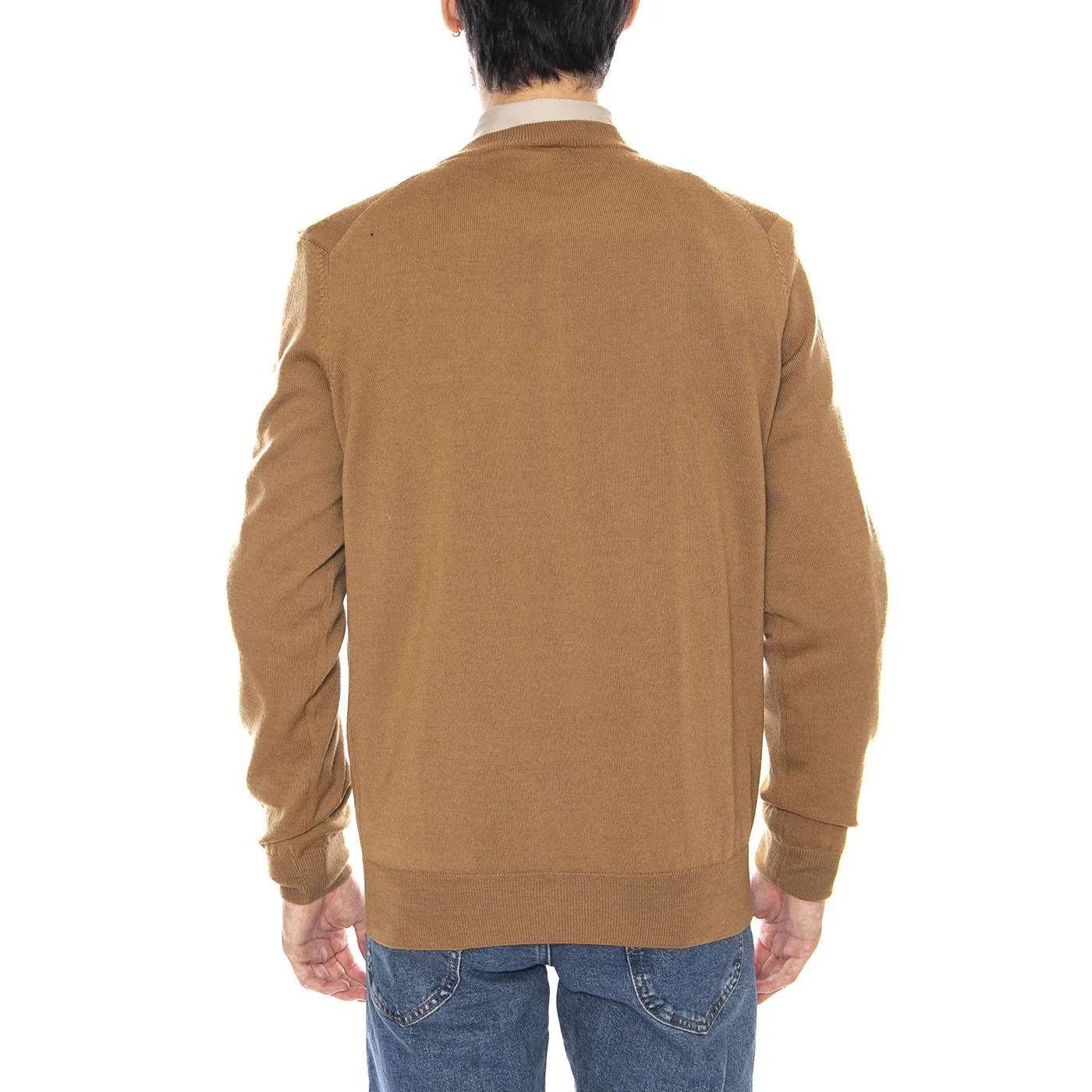 DPC Brown Pullover - Men's Crew Neck Sweater Brown Men's LACOSTE - Image 3