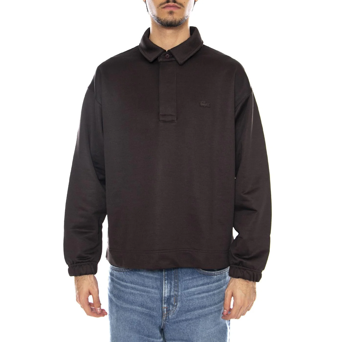 Sweatshirt SKB Black - Men's Long Sleeve Polo Black Men's LACOSTE - Image 2