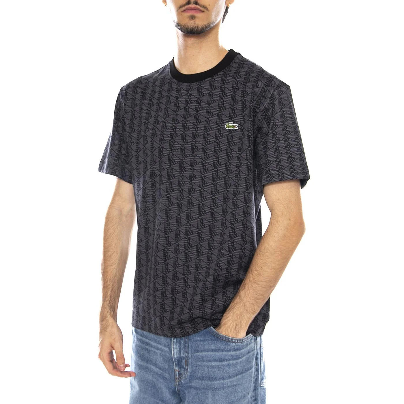 6NI Multicolor T-Shirt - Men's Multicolor Crew Neck T-Shirt LACOSTE