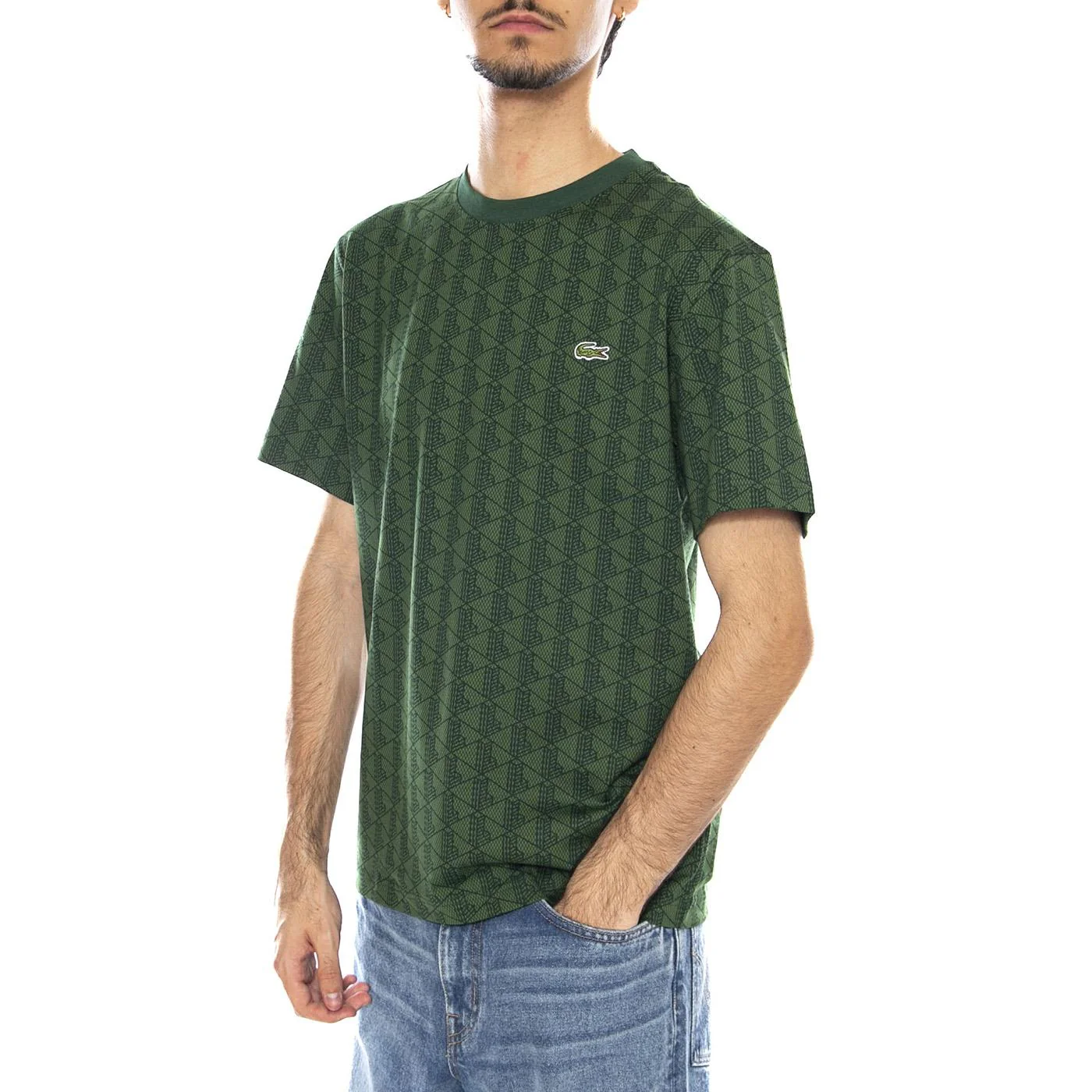 LACOSTE D1R Multicolour T-Shirt - Men's Crew Neck T-Shirt