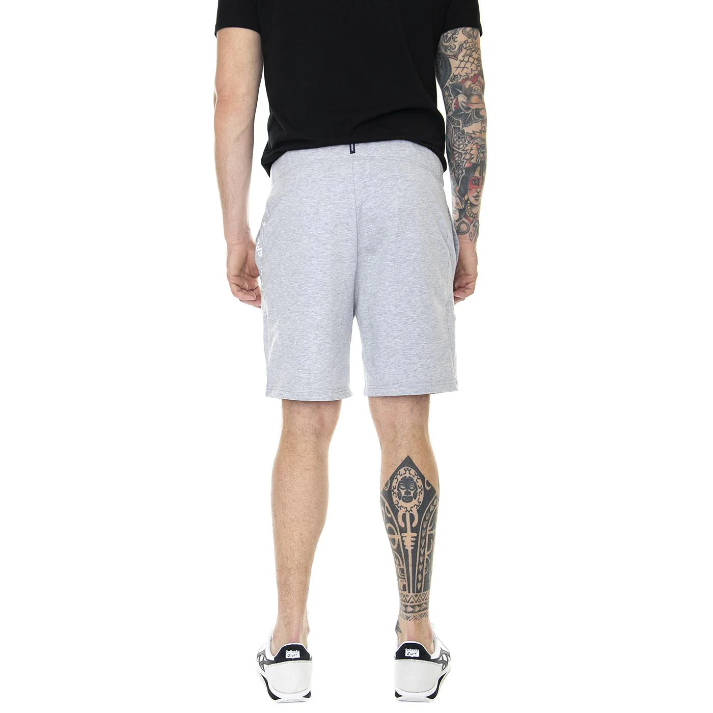 ESS Short Regular N°1 M Gris Chiné Clair Shorts - Image 3