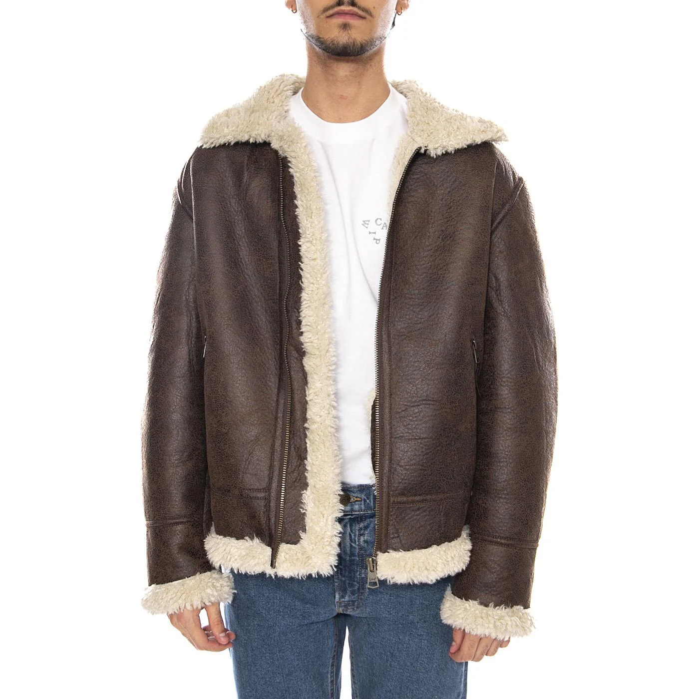 Aviator Jacket Luxe Brown - Men's Brown Jacket LEE - Image 2