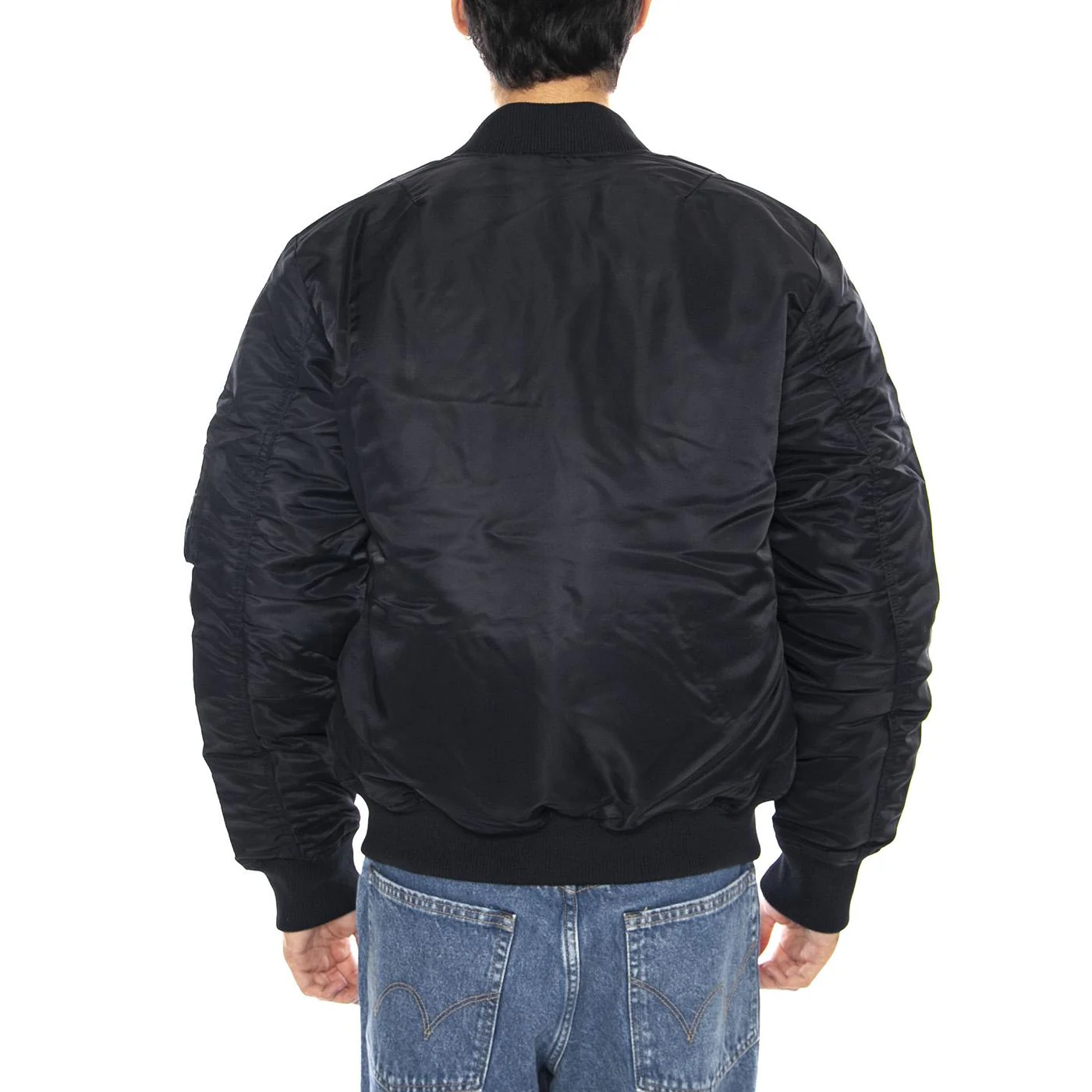 Bomber Jacket Black - Men's Black Bomber Jacket LEE - Image 3