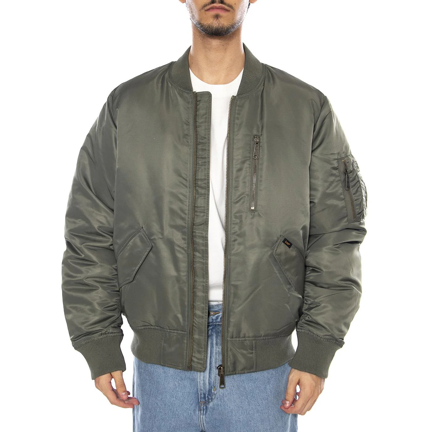 Oak Moss Bomber Jacket - Green Men's Jacket LEE - Image 2