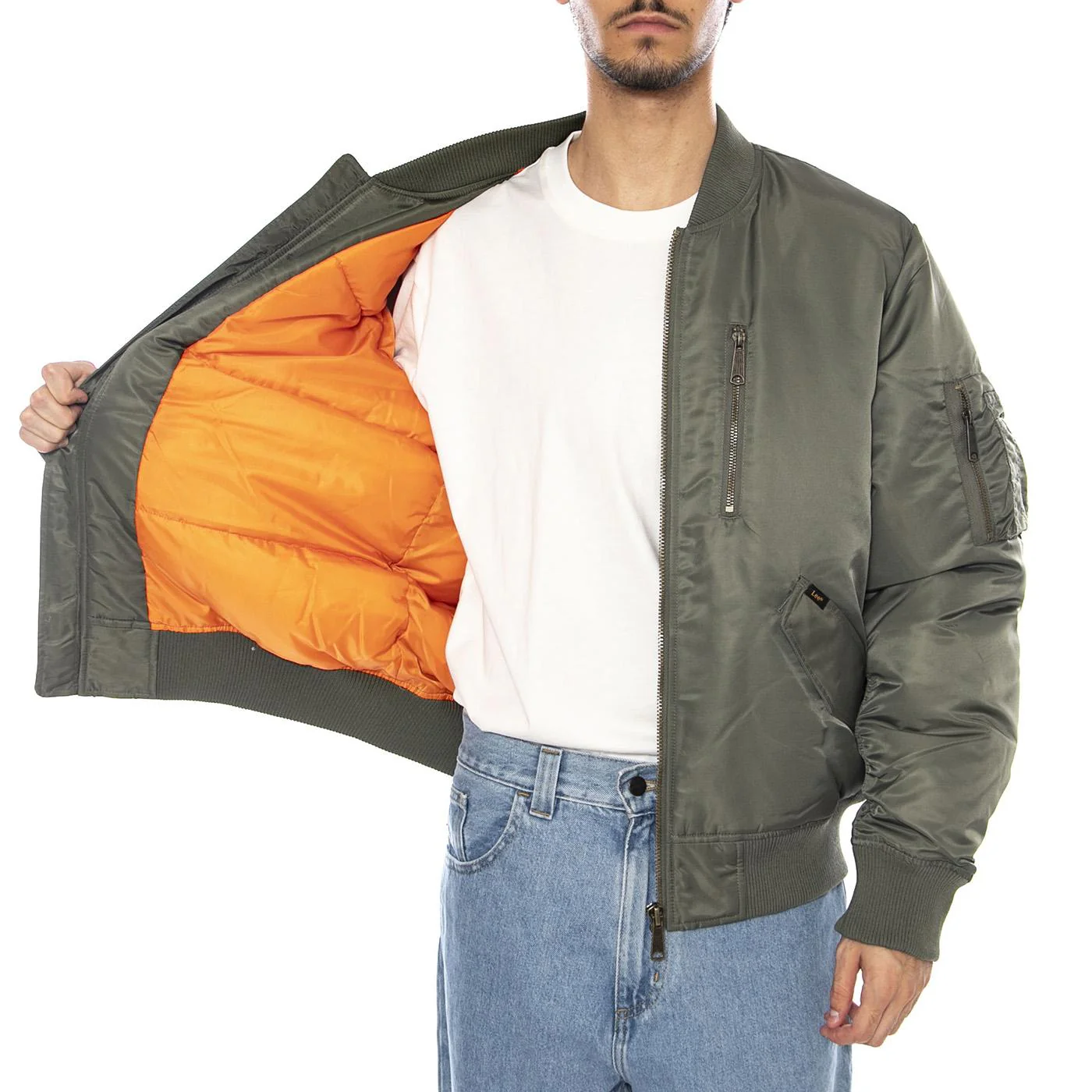 Oak Moss Bomber Jacket - Green Men's Jacket LEE - Image 4