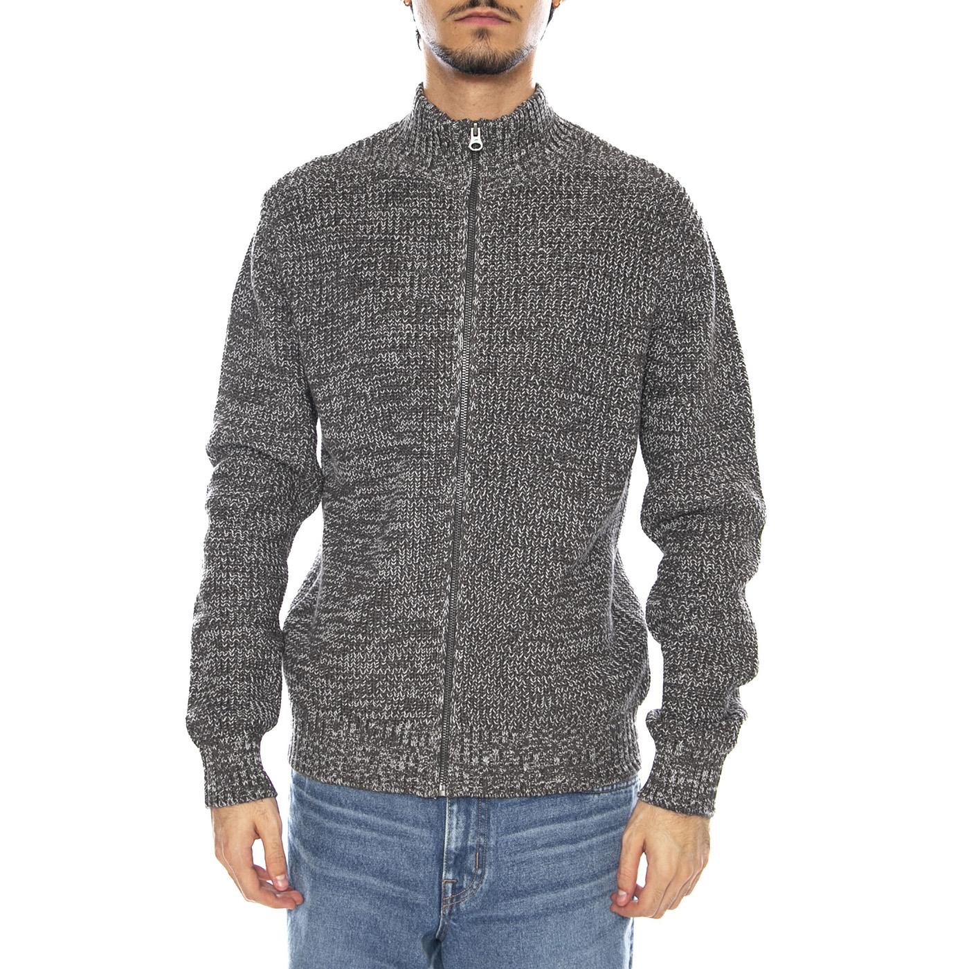 LEE Men's Smoke Grey Zip-Up Cardigan - Grey Men's Cardigan - Image 2