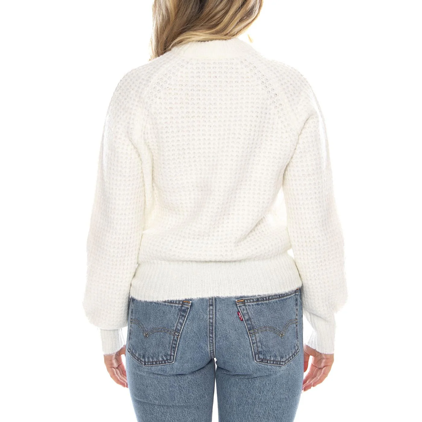 Knit Sweater Ecru -- Women's Sweater Ecru Women LEE - Image 3