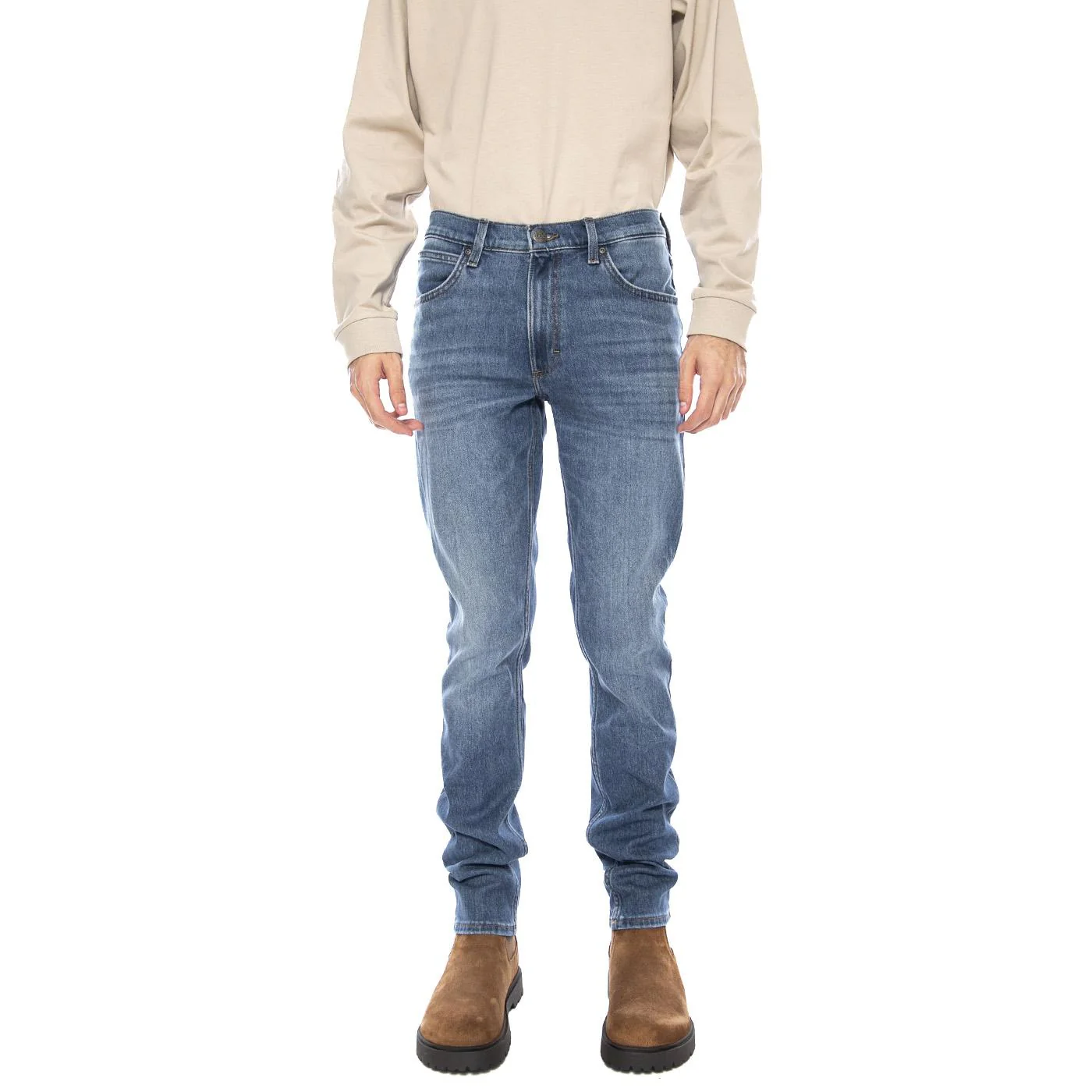 Luke Armstrong Denim Jeans - Men's Blue Denim Jeans Pants LEE - Image 2