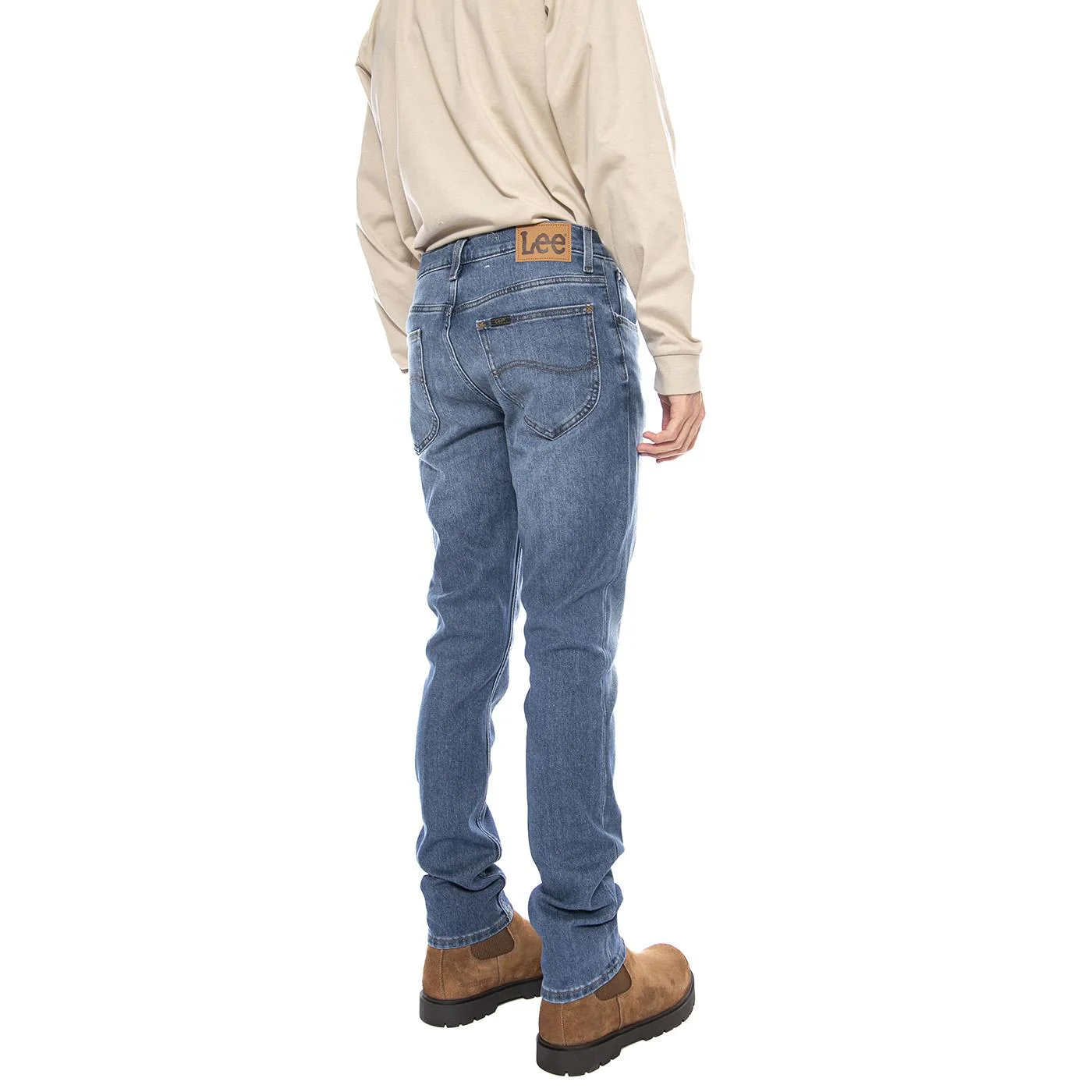 Luke Armstrong Denim Jeans - Men's Blue Denim Jeans Pants LEE - Image 3