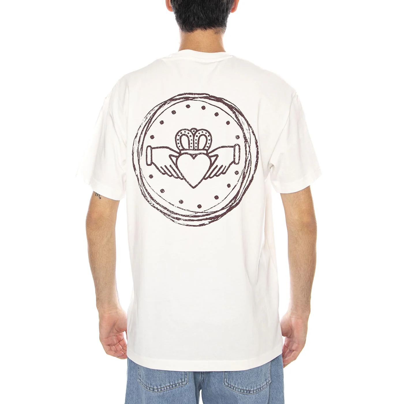 Relaxed Graphic Tee Ecru - Men's Crew Neck T-Shirt Cream Men's LEE - Image 3