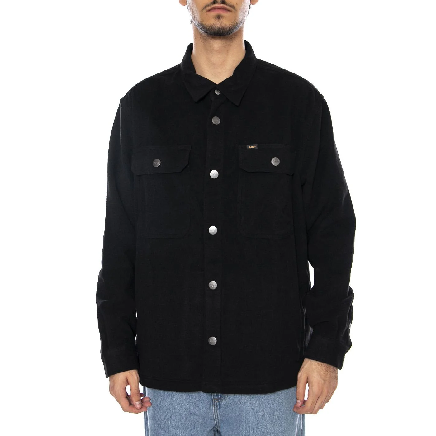 Relaxed Overshirt Unionall Black - Men's Black Overshirt LEE - Image 2