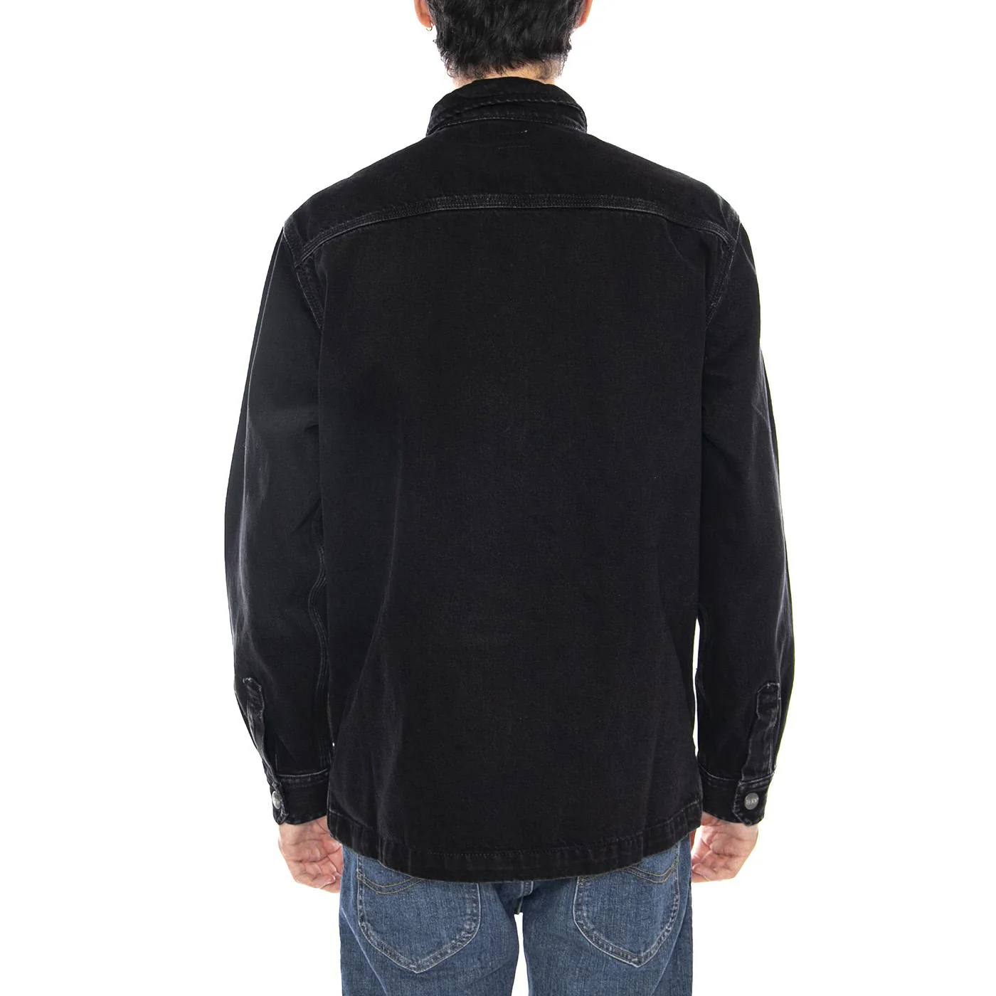 Relaxed Worwear Overshirt No Break Black - Men's Black Overshirt Jacket LEE - Image 3