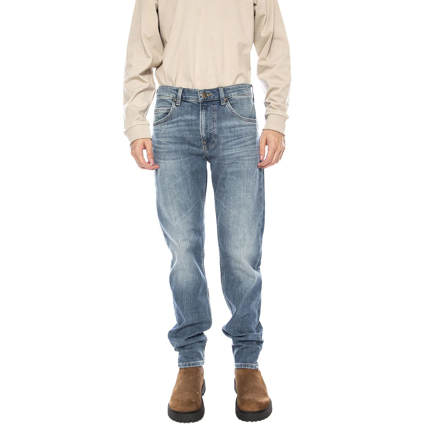 Rider Wesley Denim Jeans - Men's Blue Denim Jeans Pants LEE Men - Image 2