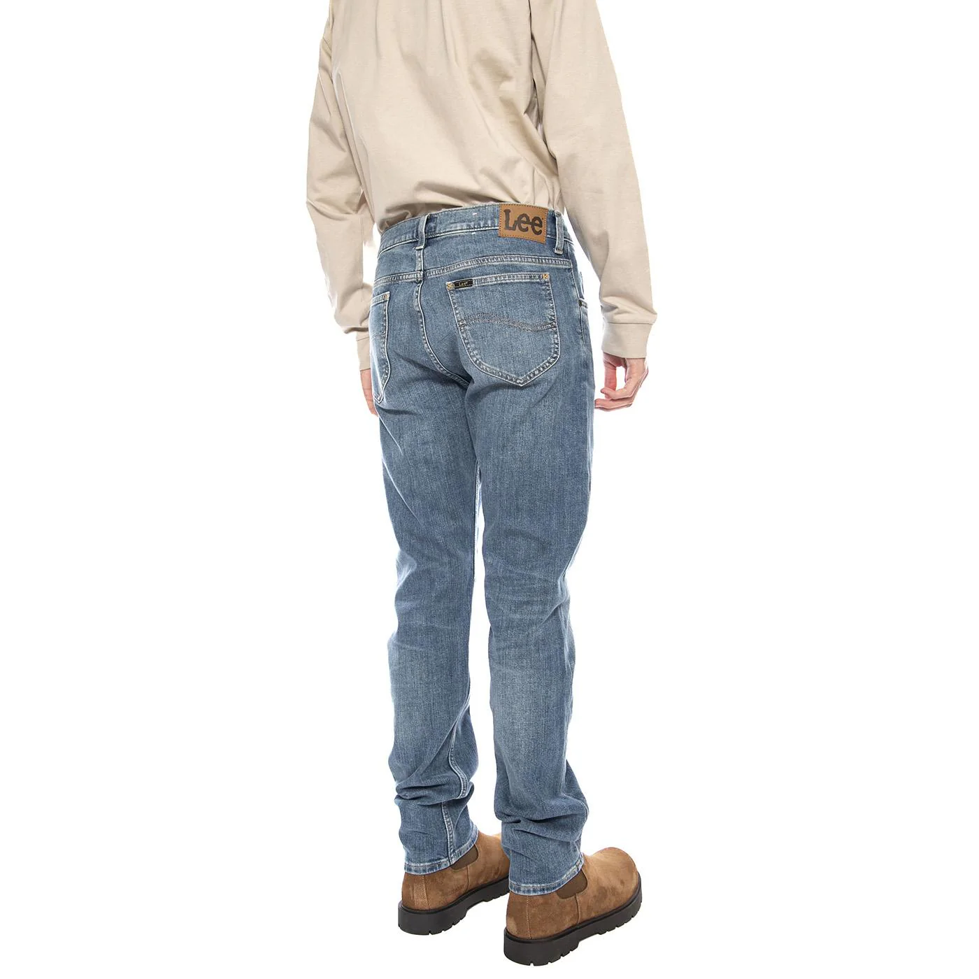 Rider Wesley Denim Jeans - Men's Blue Denim Jeans Pants LEE Men - Image 3