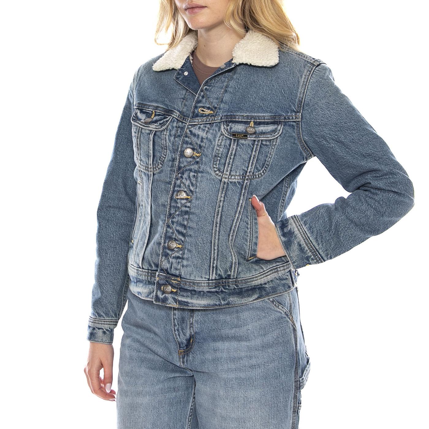 Sherpa Rider Jkt Teleport Medium -- Women's Jacket Blue Women LEE