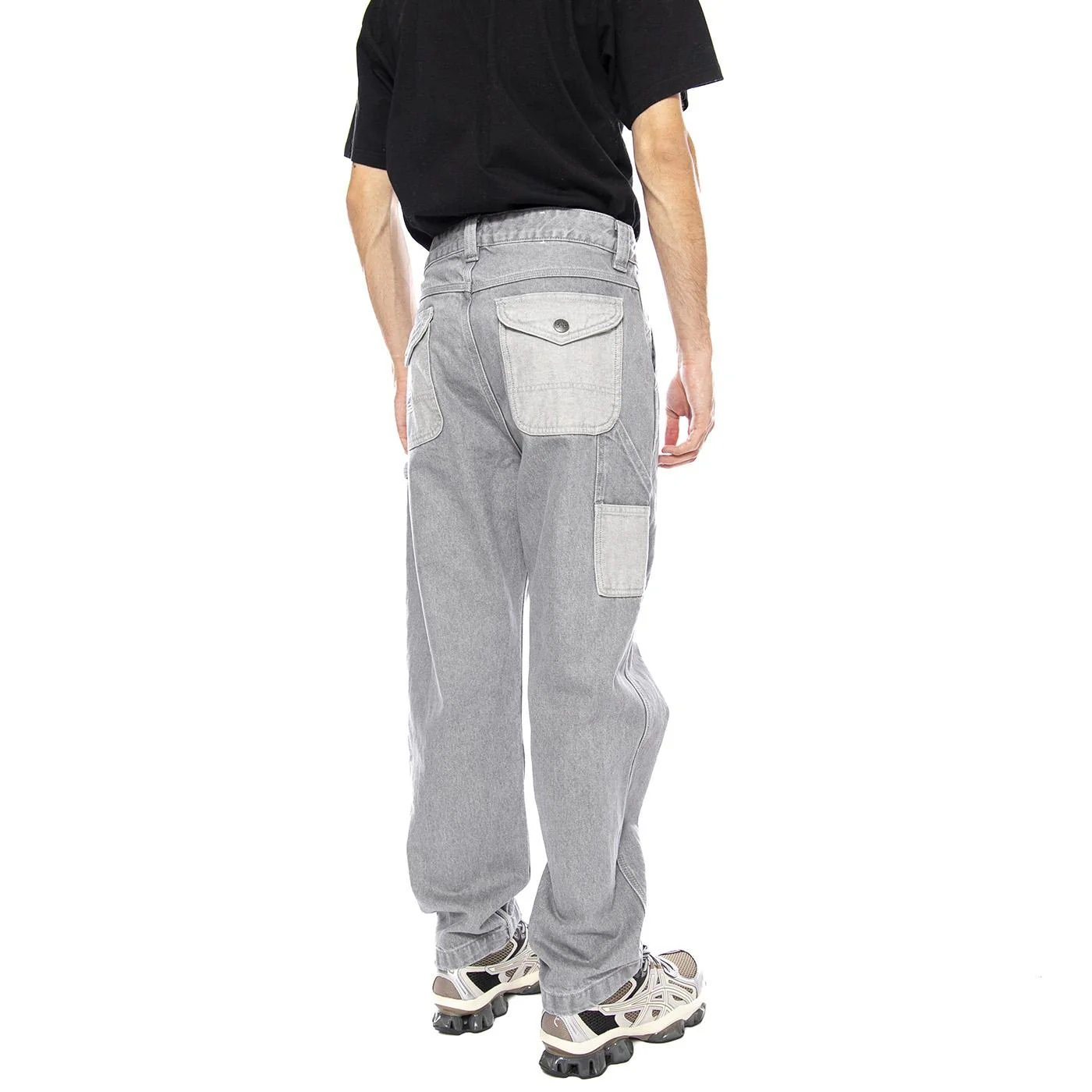 Slouchy Straight Carpenter Gemini Grey - Men's Denim Jeans Pants Grey Men's LEE - Image 3