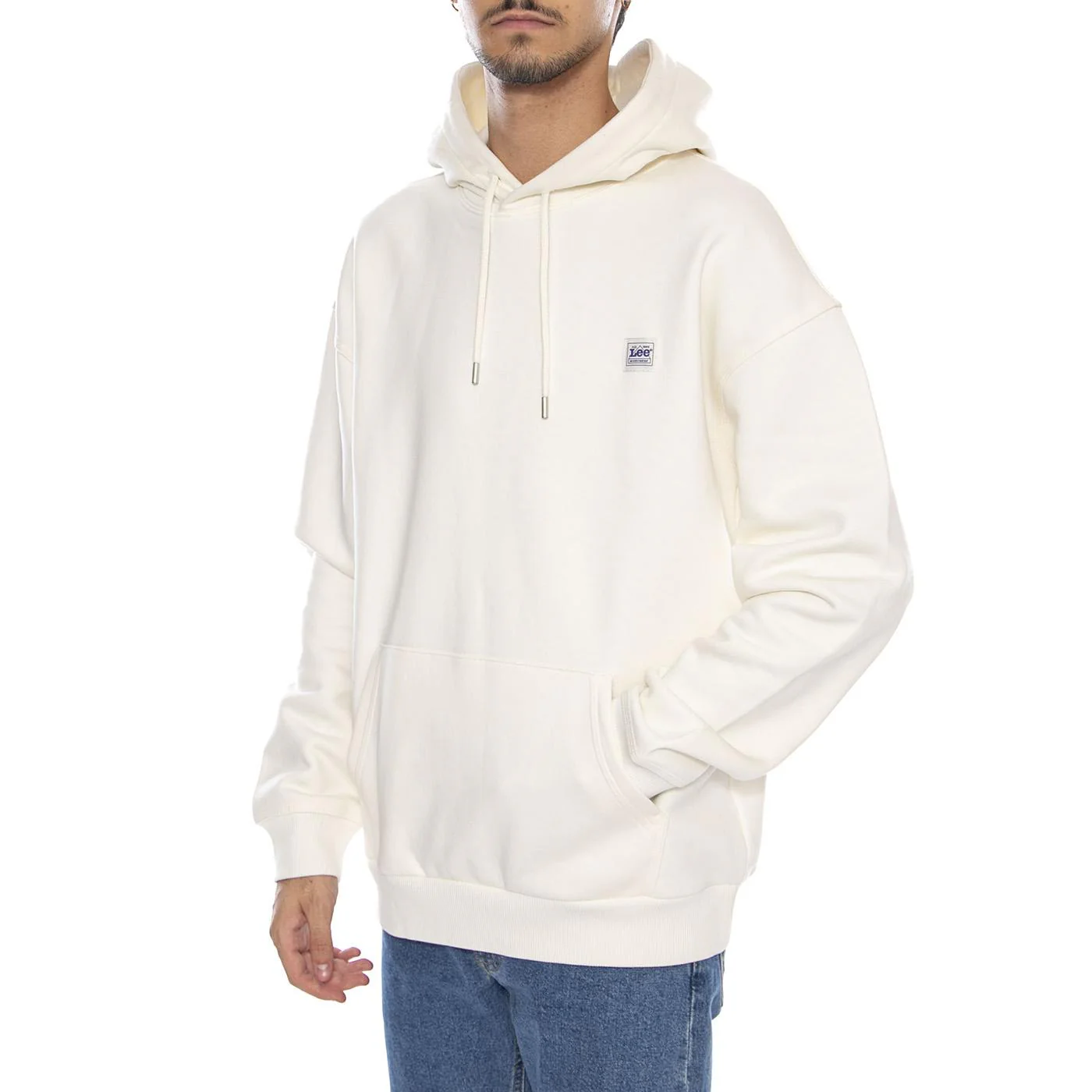 WW Worwear Relaxed Hoodie Ecru - Men's Hoodie Cream / Ecru Men's LEE