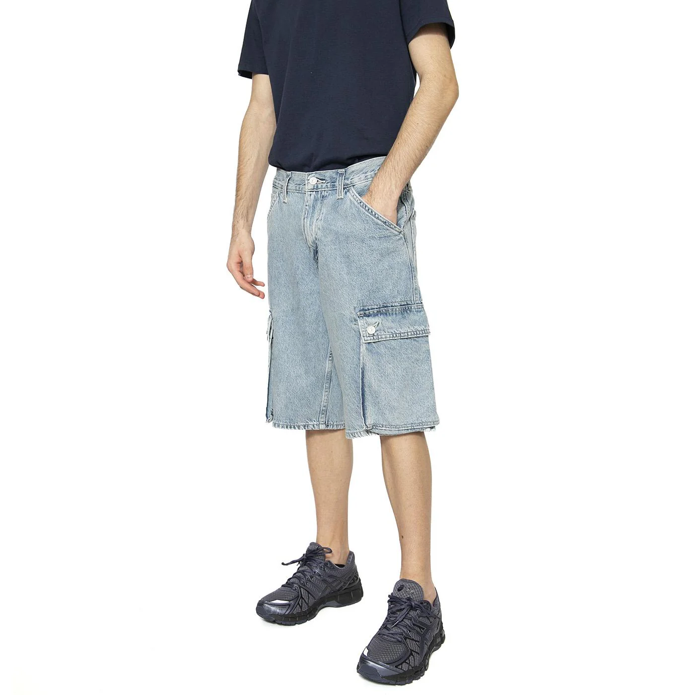 478 Baggy Cargo Shorts My Pocket Full Blue - Image 2